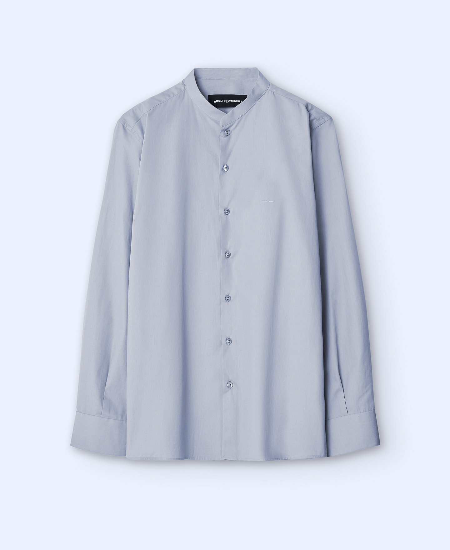 Organic cotton Mandarin collar shirt image number 4