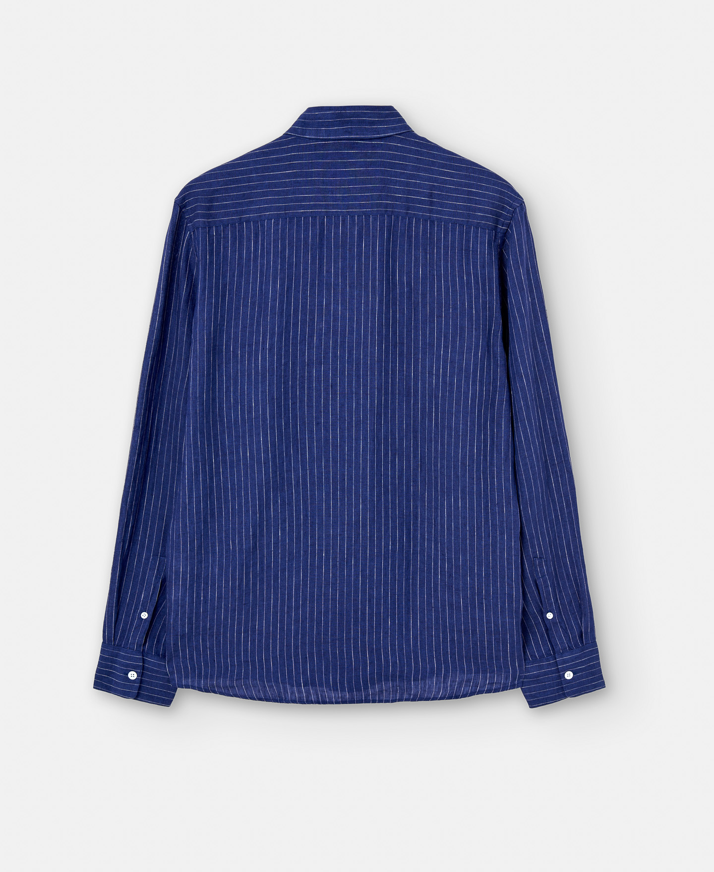 100% linen lapel collar shirt image number 5