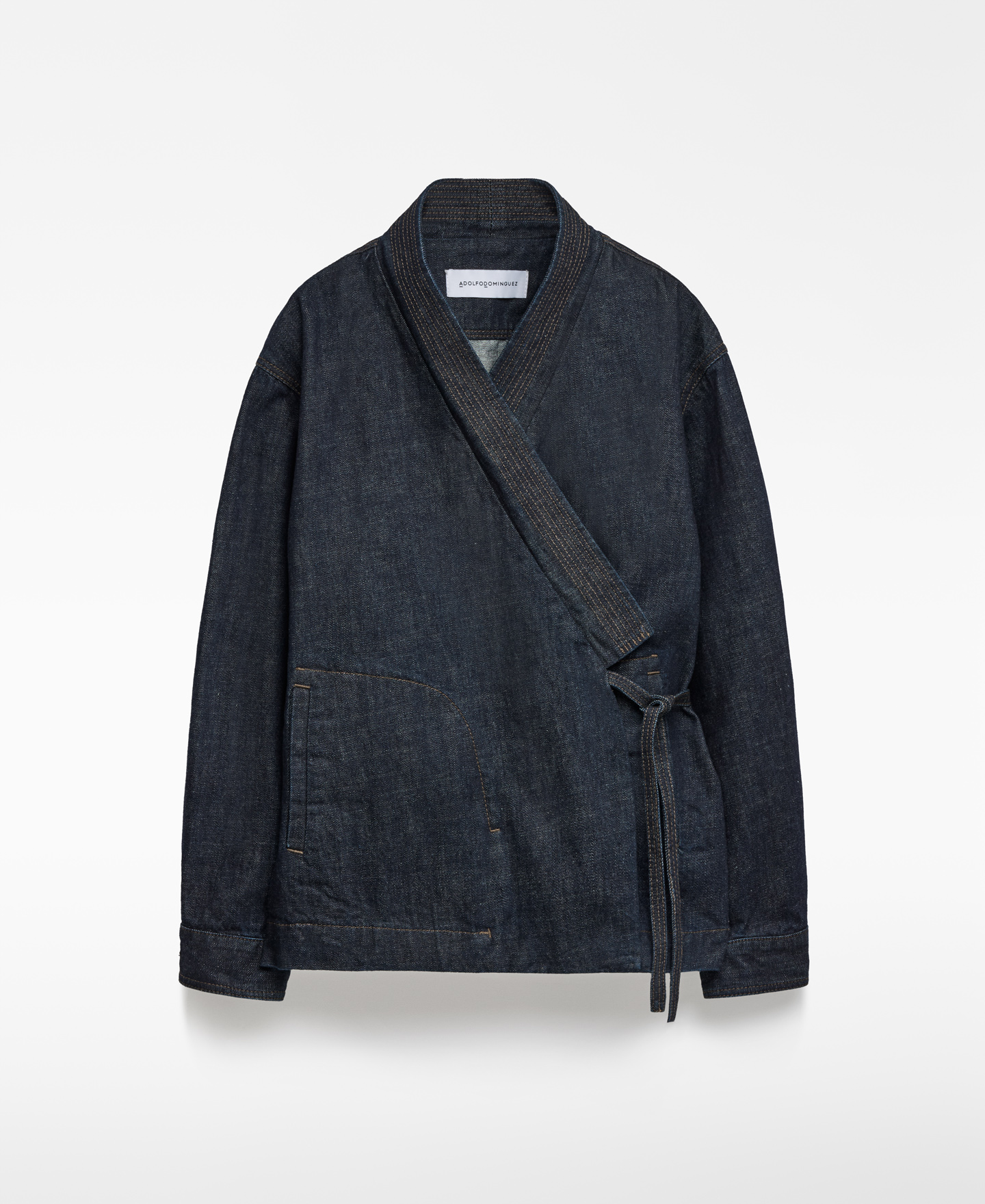 Cotton denim kimono woman image number 4