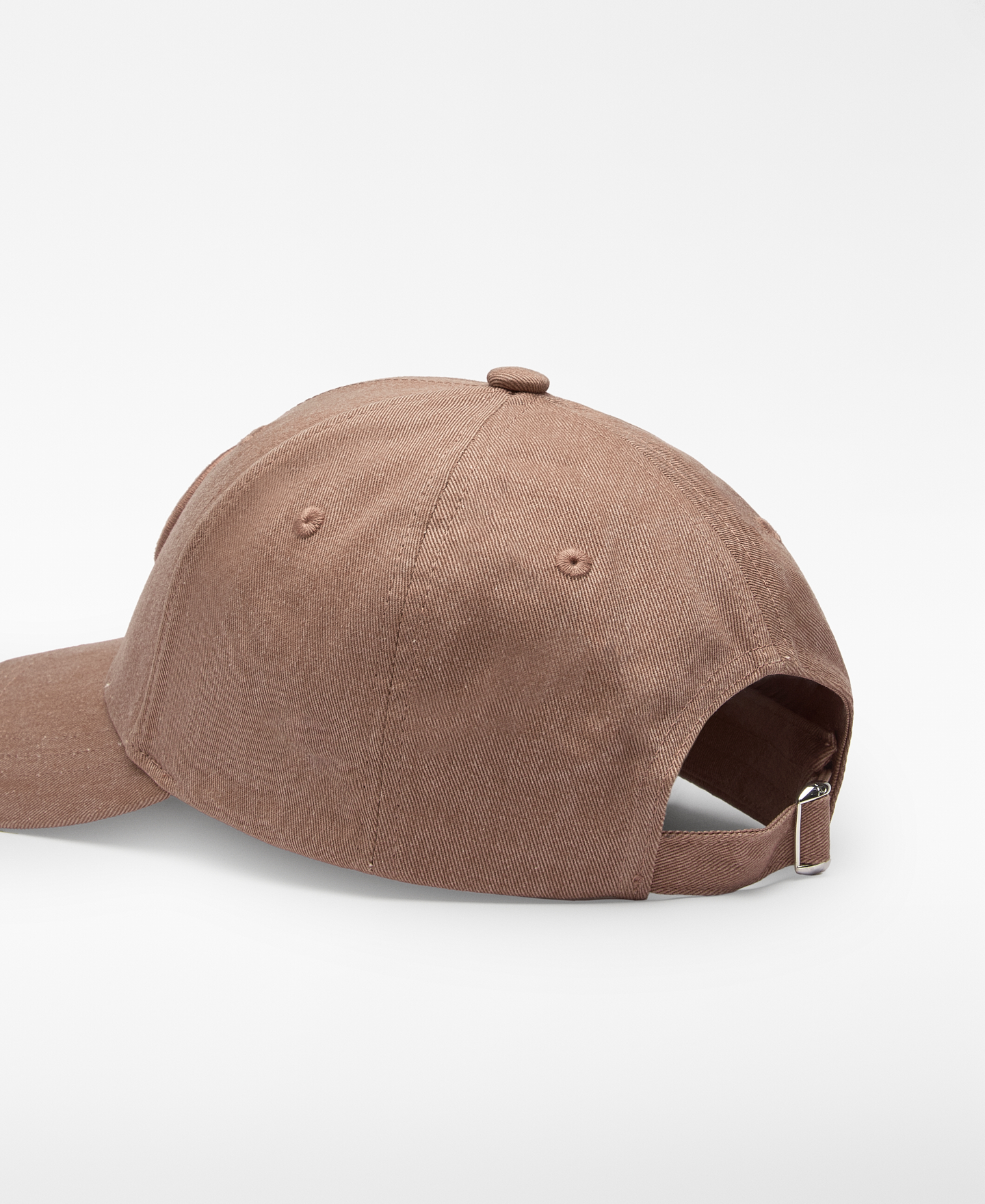 Gorra logo bordado algodón mujer image number 2