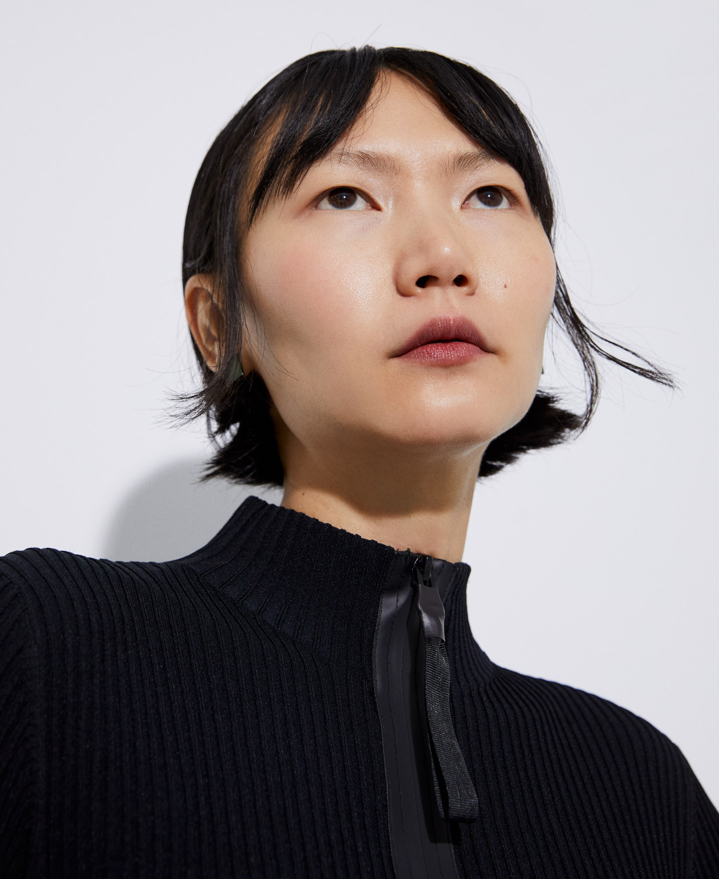 Technical jacket in viscose and nylon image number 3