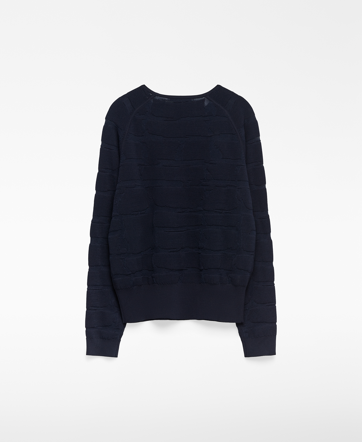 Jacquard knit sweater woman image number 5