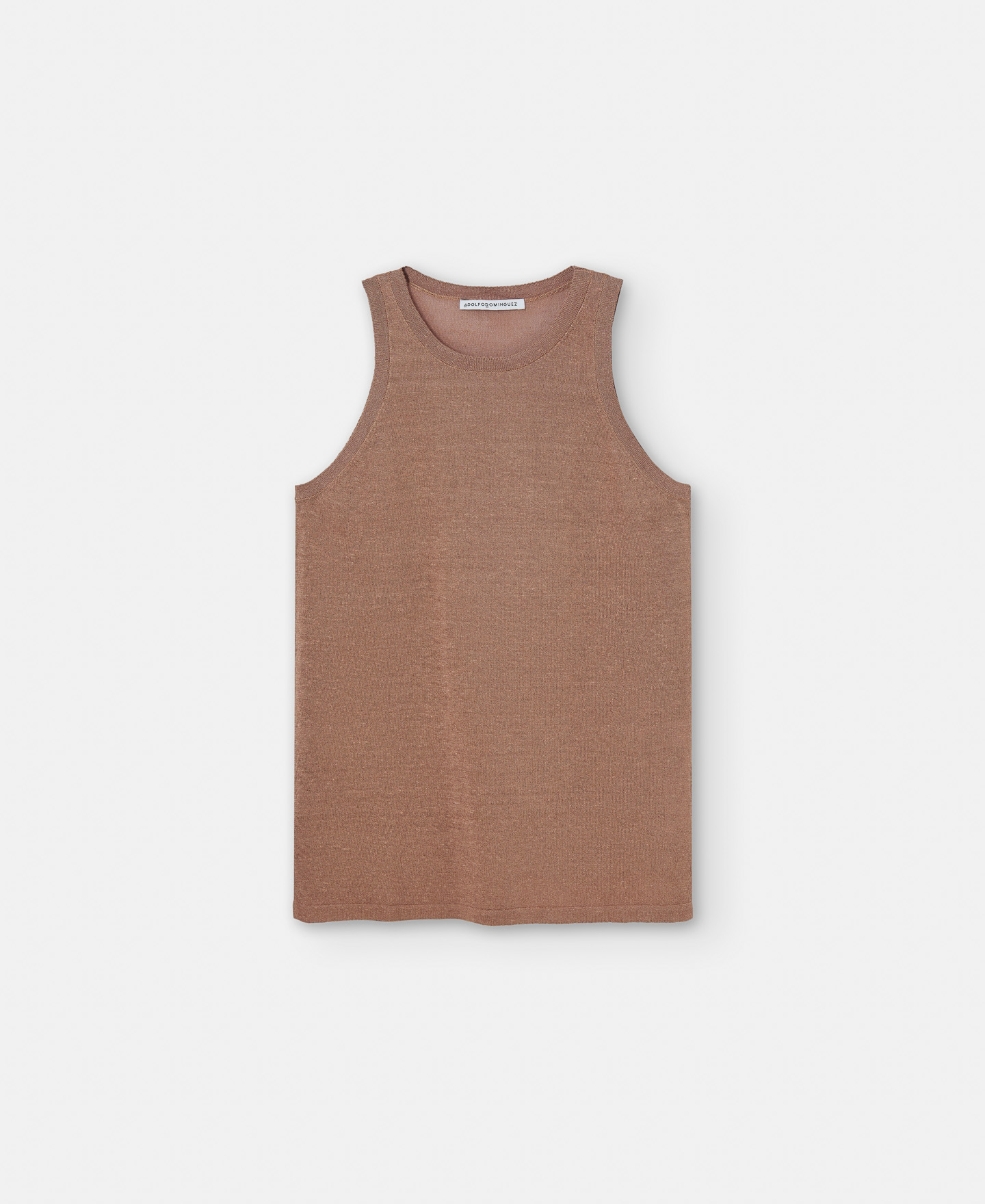 Linen knit halter top image number 4