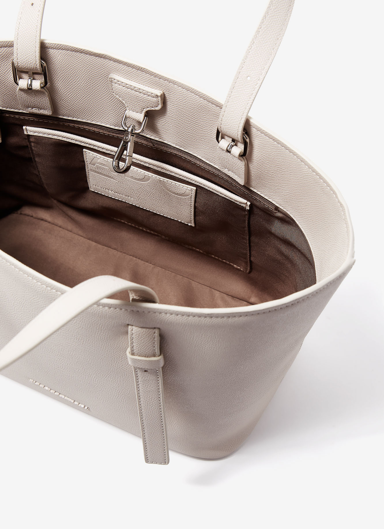 Faux saffiano horizontal shopper image number 2