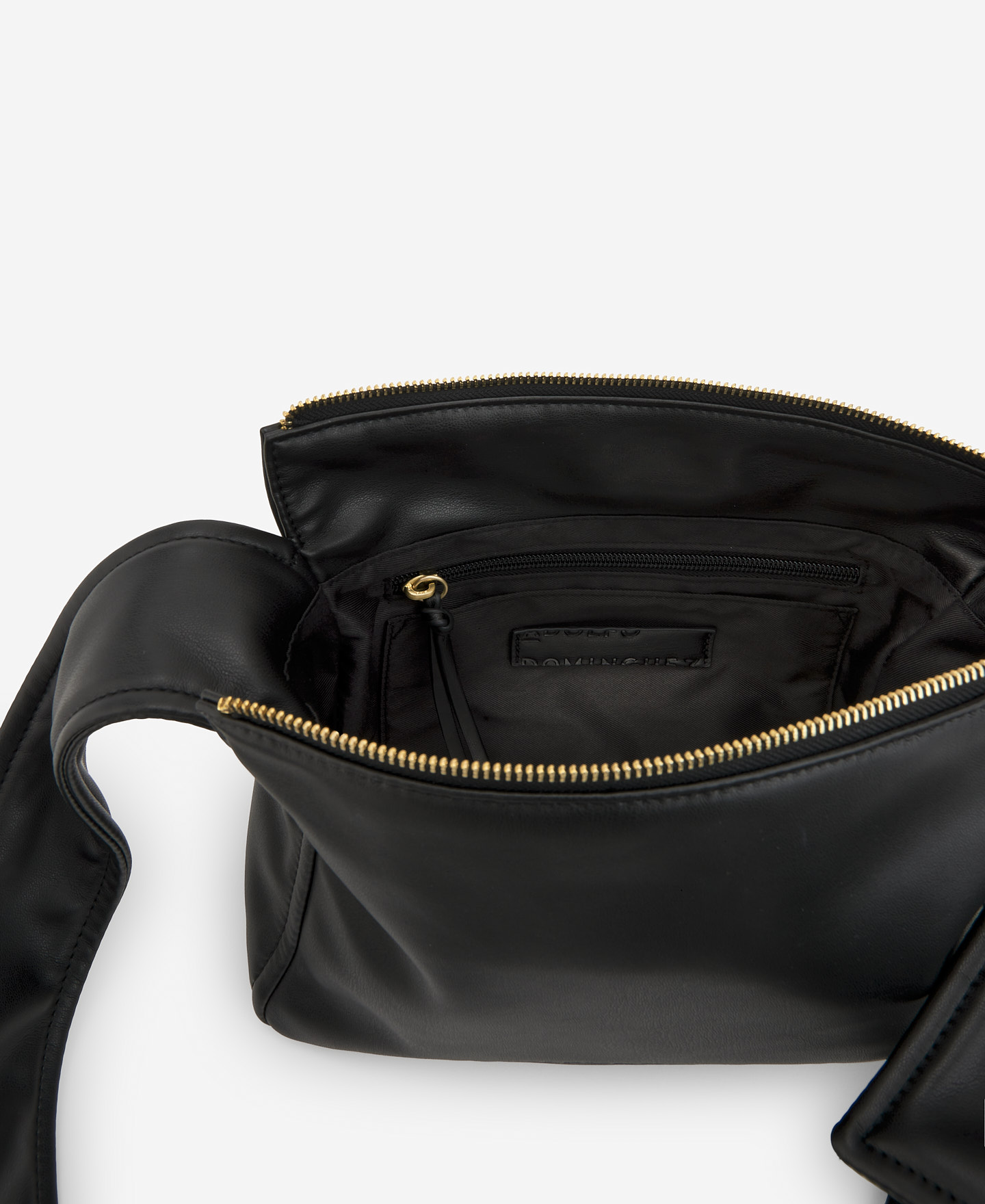 Nappa textured shoulder bag for women image number 3