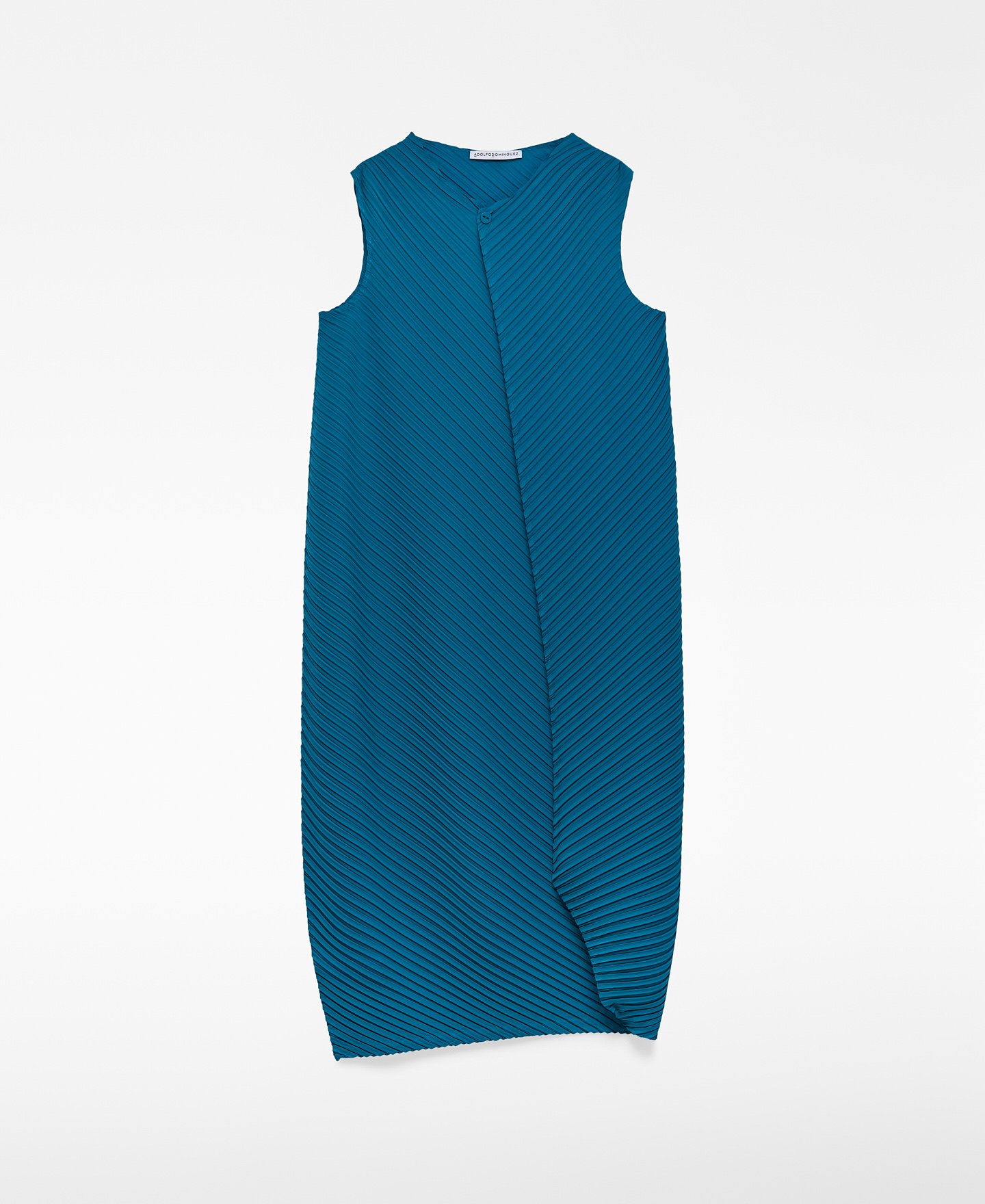 Vestido crinkle pliegue mujer image number 4