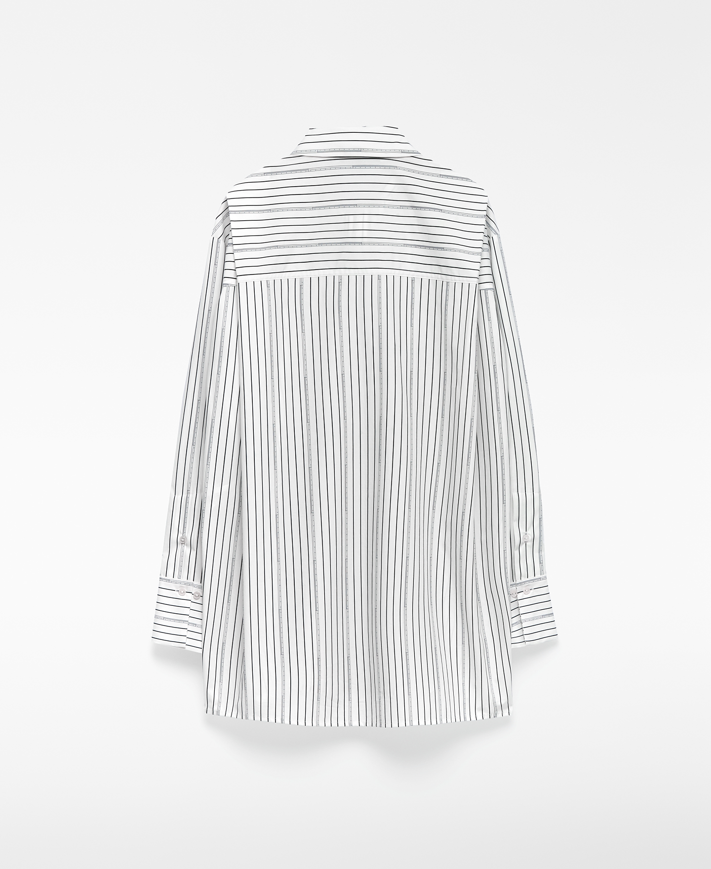 Camisa rayas algodón orgánico mujer image number 7