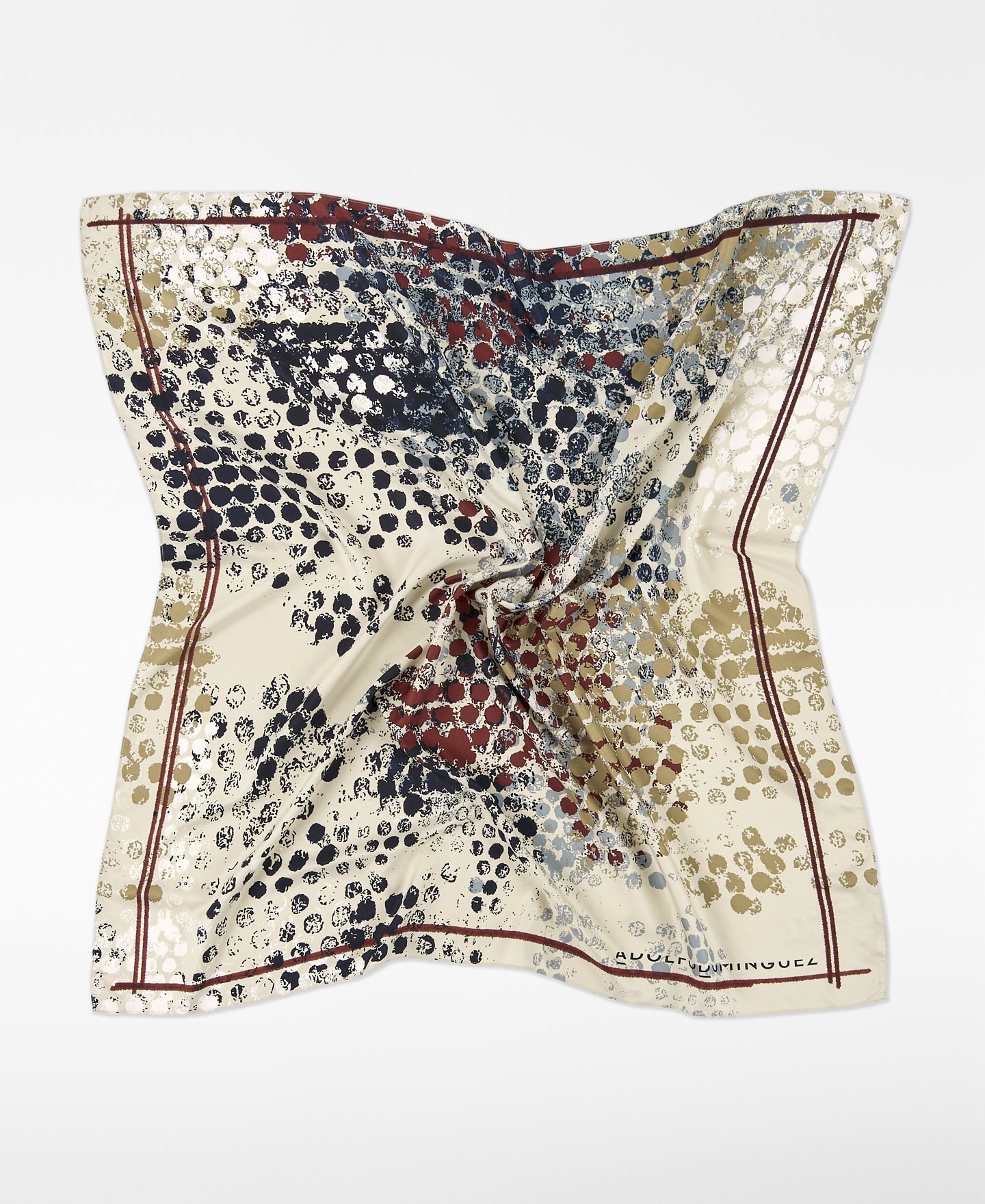 Printed square scarf woman image number 1