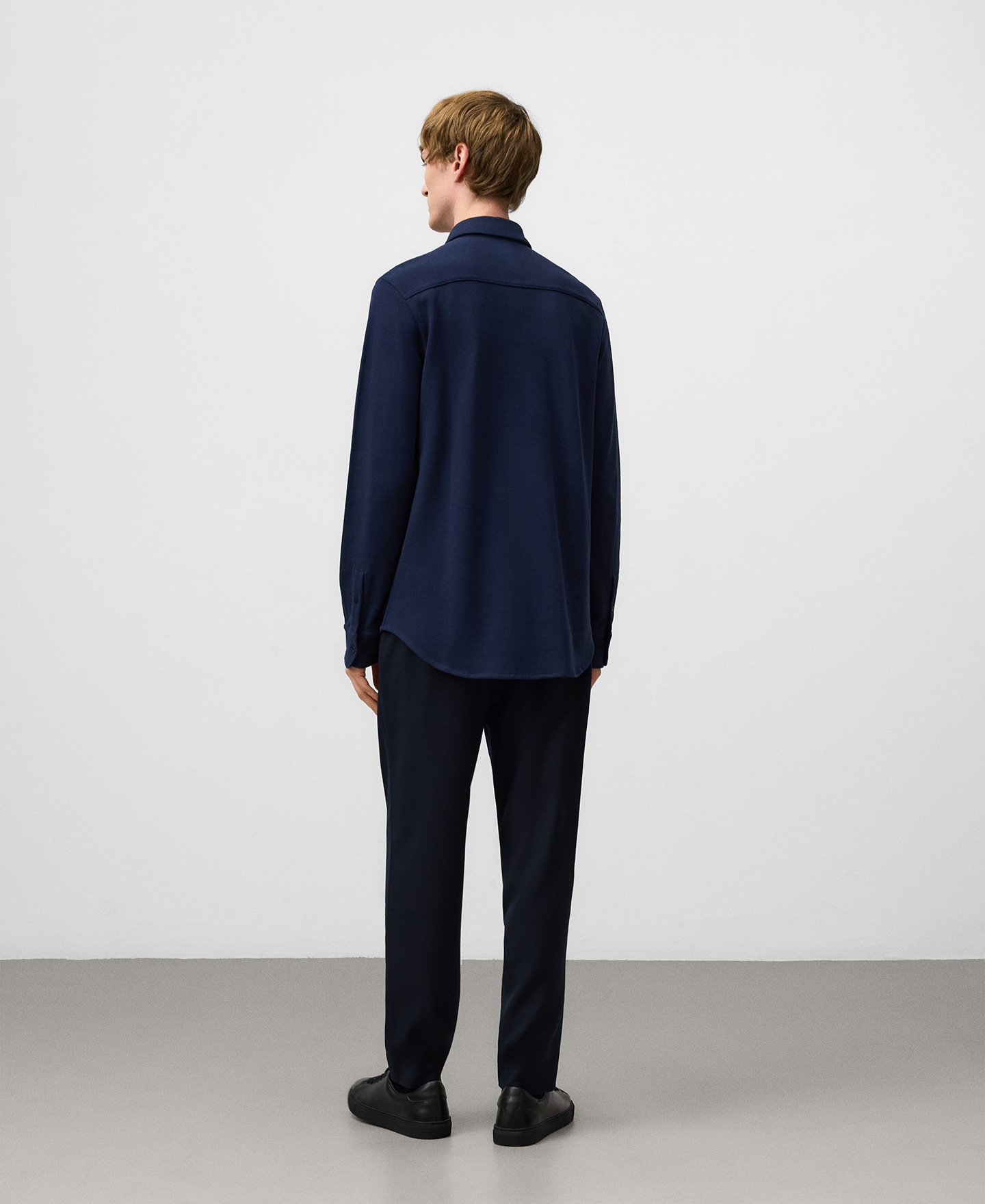 Organic cotton spread collar shirt man image number 2