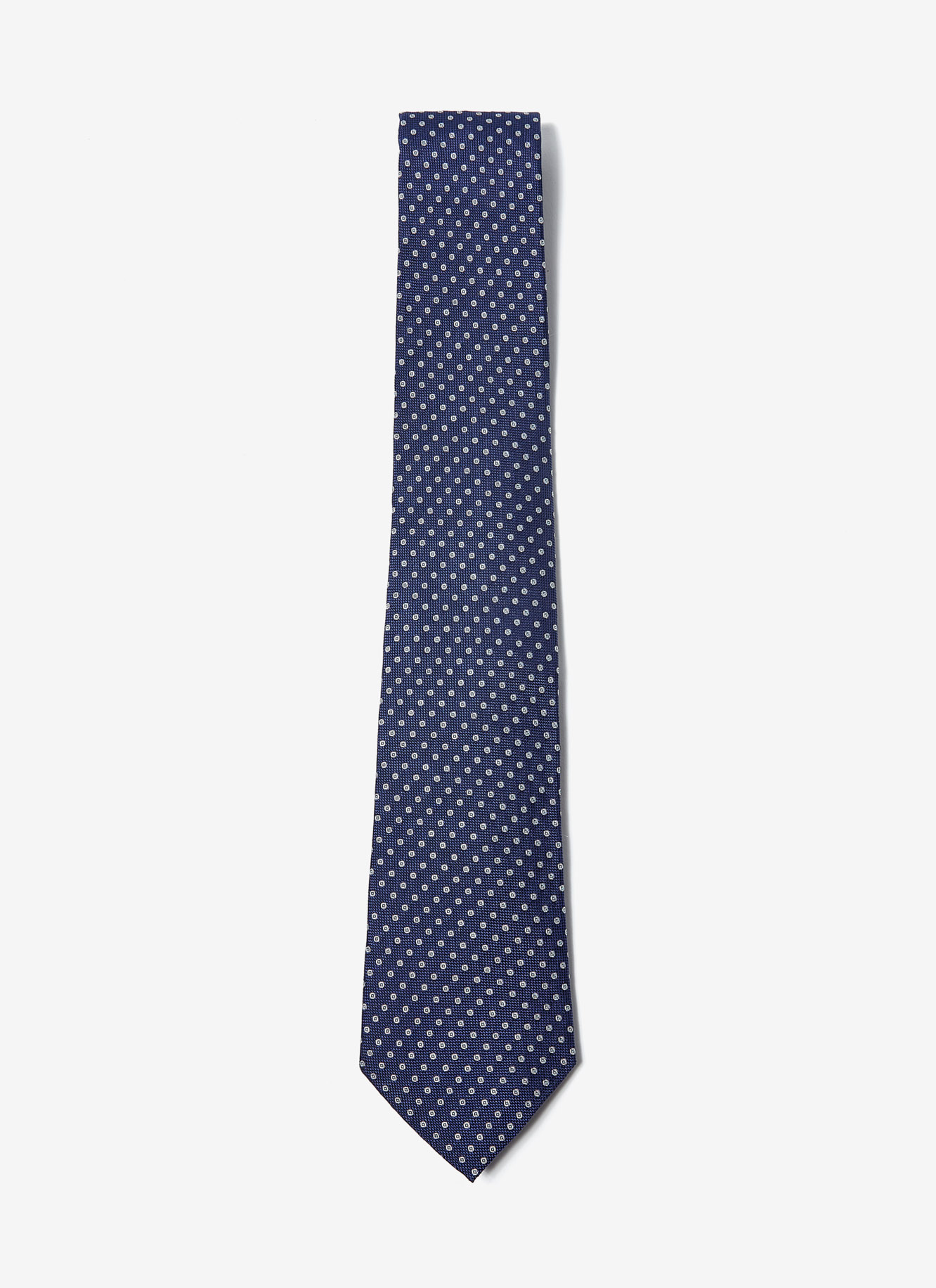 Corbata de seda con lunares image number 0