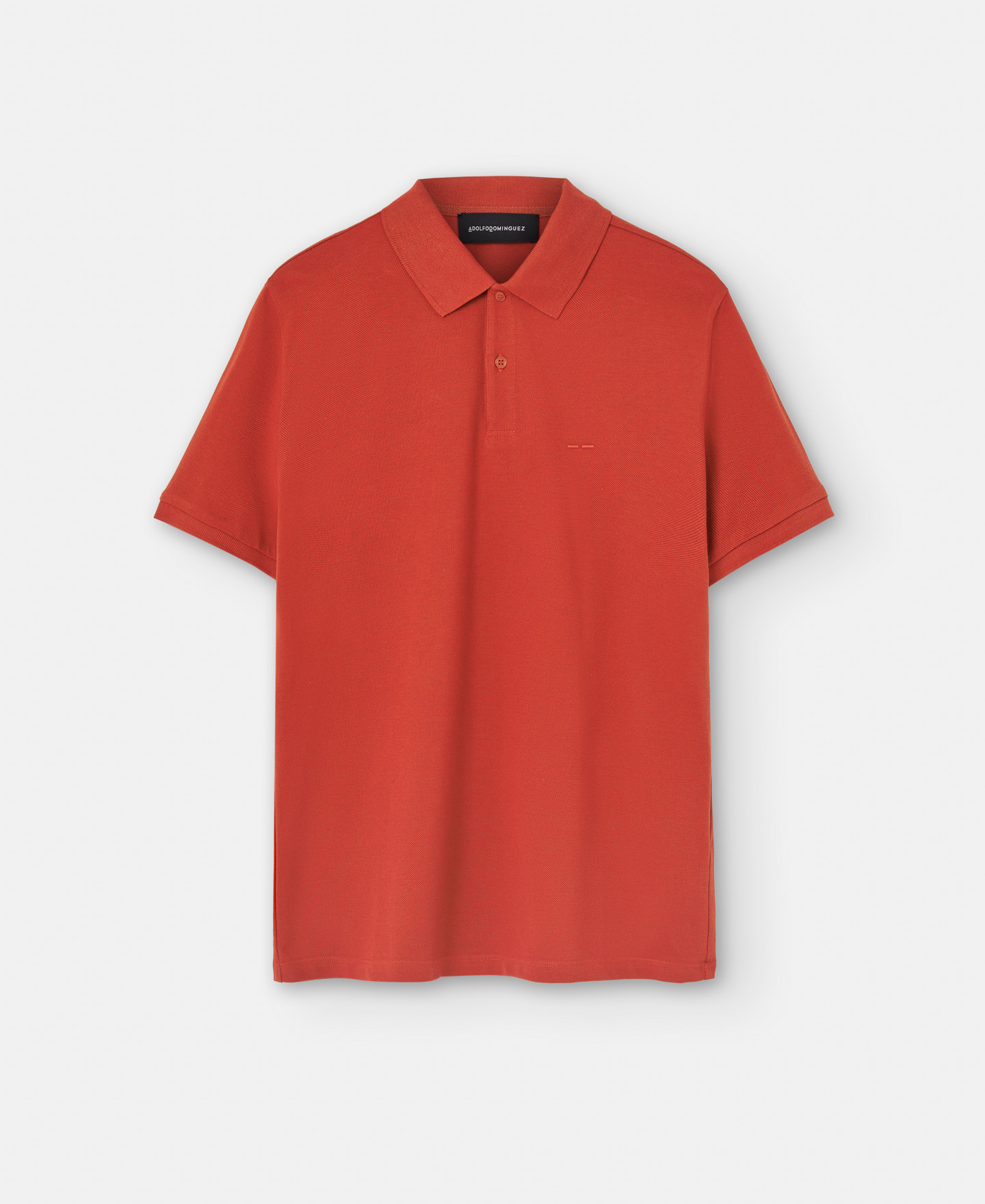 Cotton pique two button polo shirt image number 4