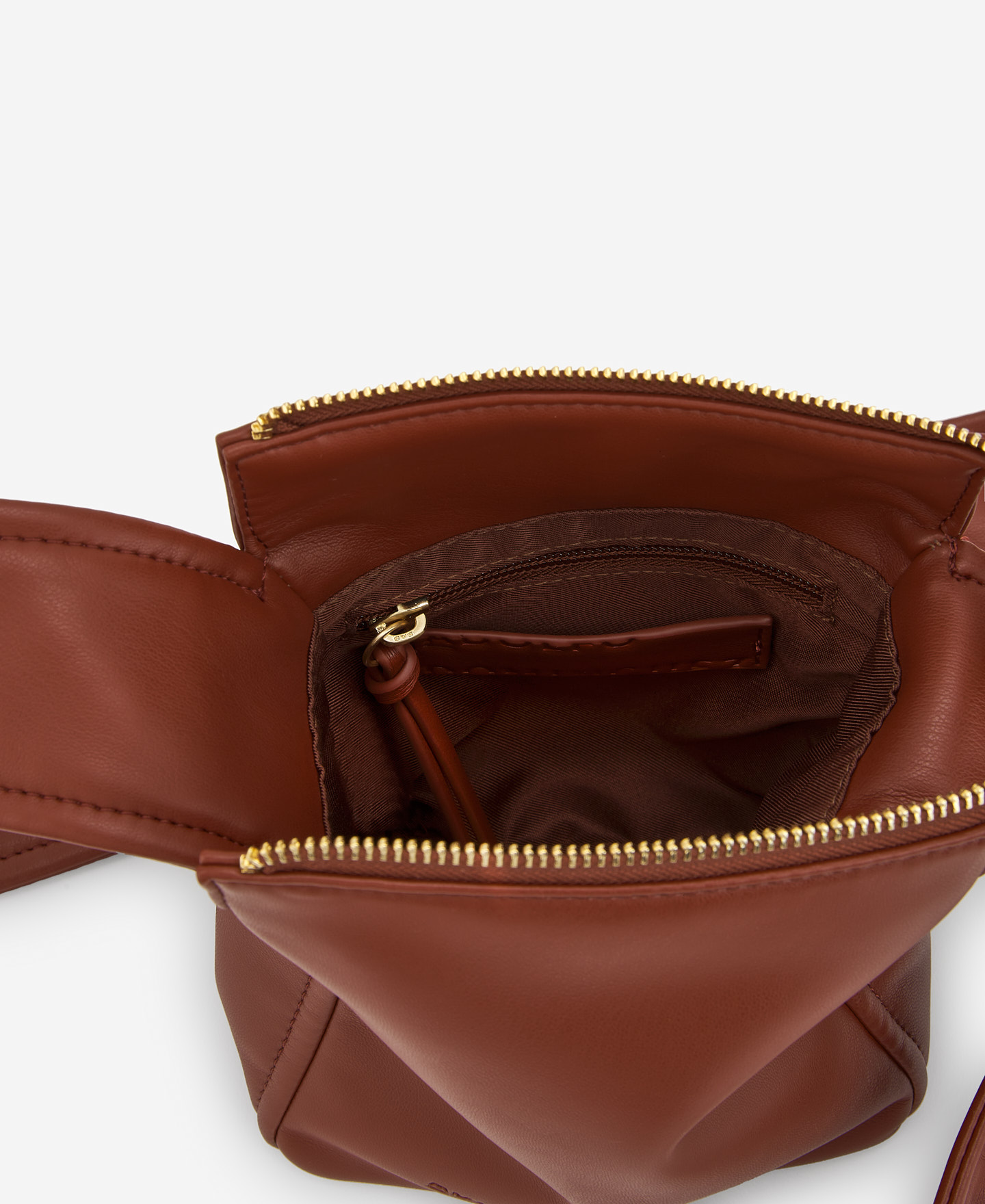 Nappa textured mini shoulder bag image number 3