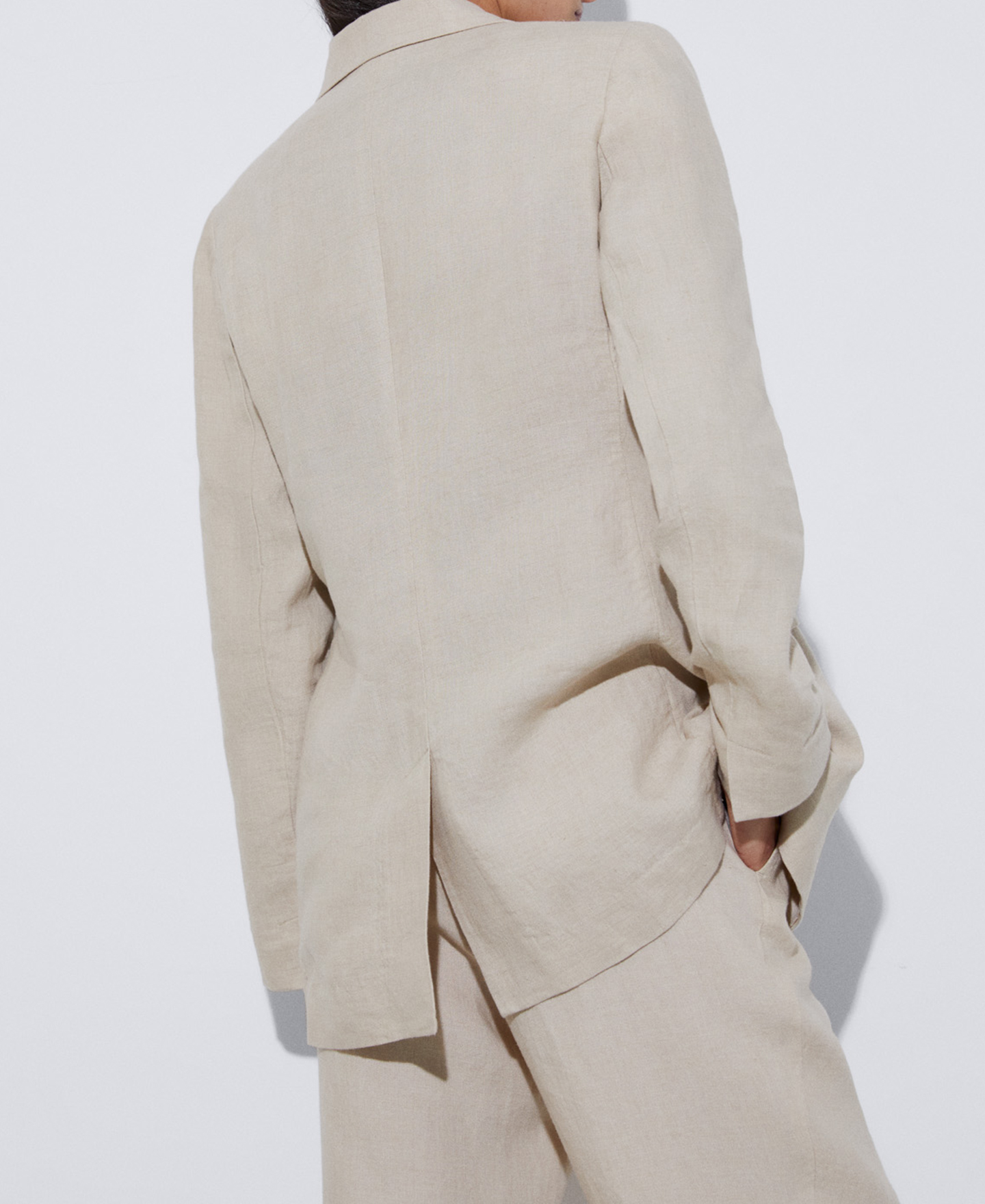Blazer in natural linen image number 2