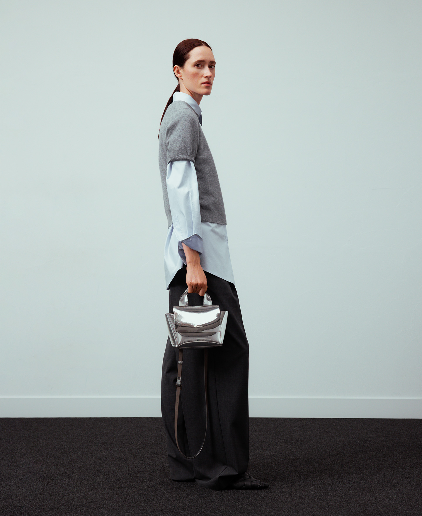 Mica metallic-finish mini bag woman image number 4
