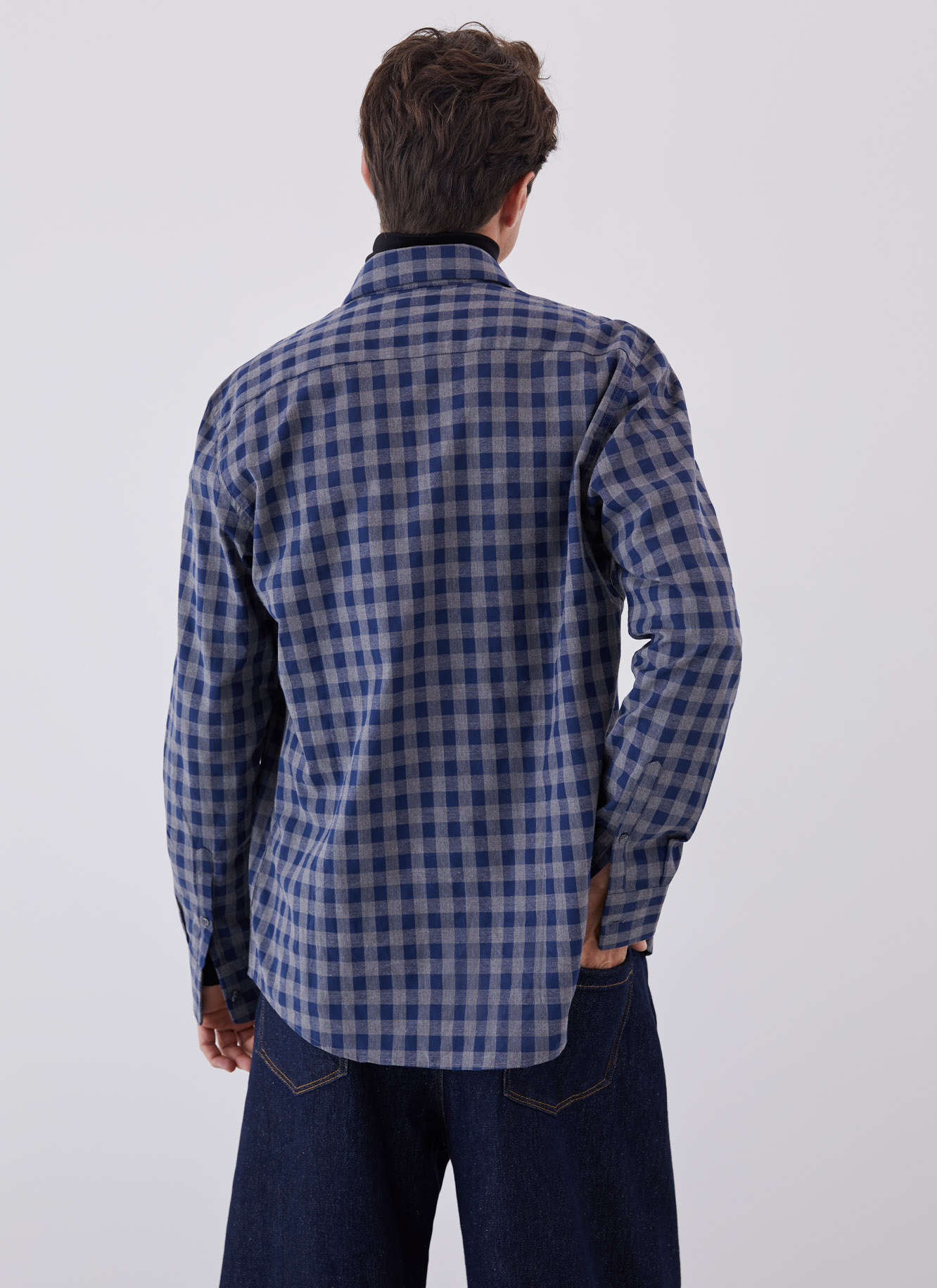Checked cotton shirt image number 1