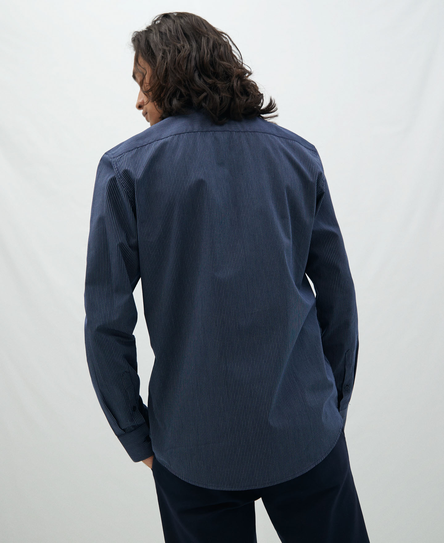 Camisa de rayas cuello camisero image number 2