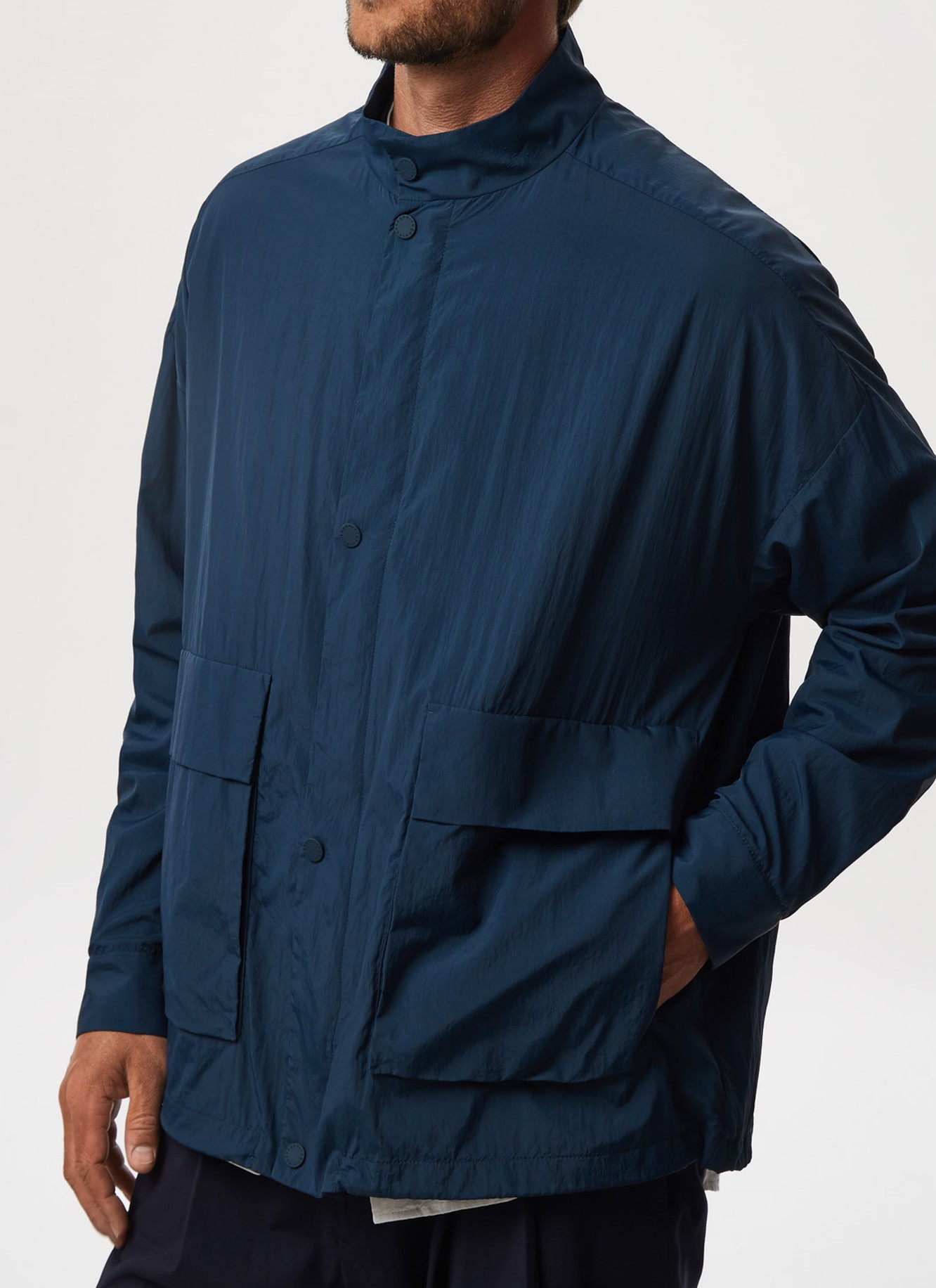 Lightweight parka with patch pockets image number 0