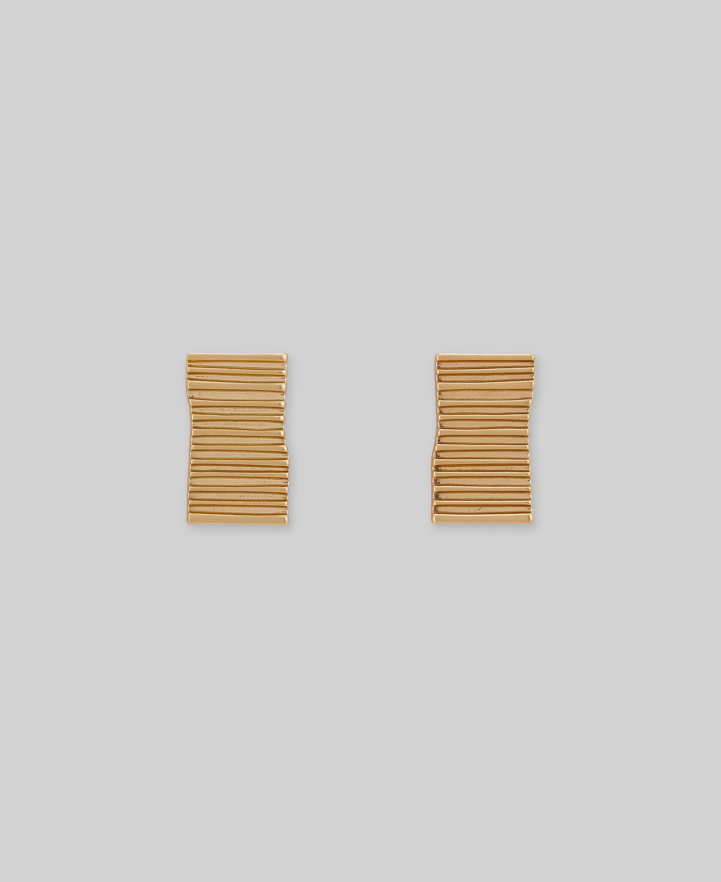 Pendientes planos surcos mujer image number 0