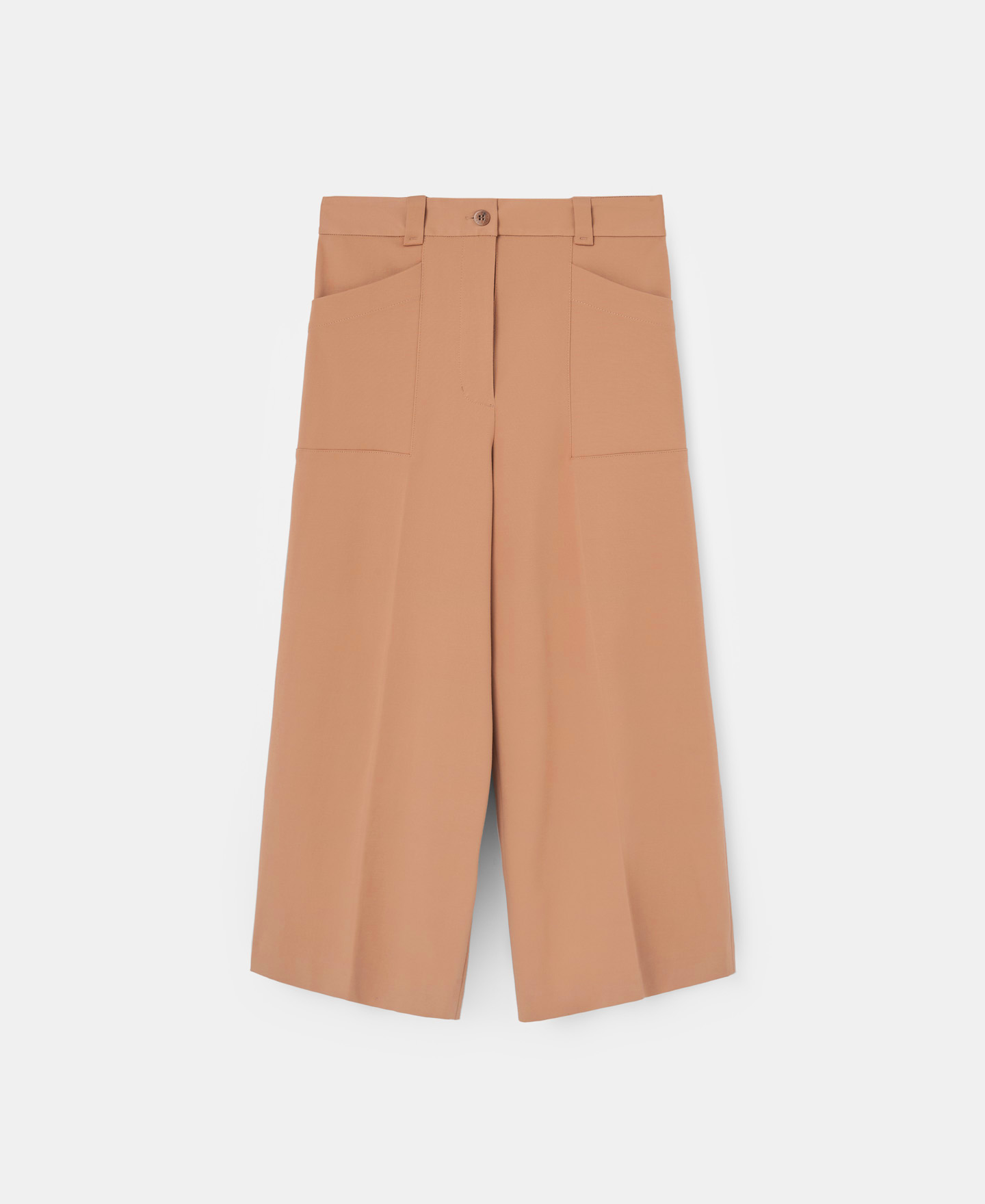 High-waist straight trousers in cotton image number 4
