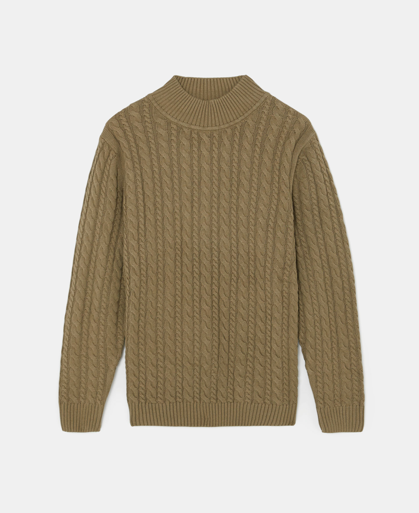 Cotton and wool eights sweater image number 4