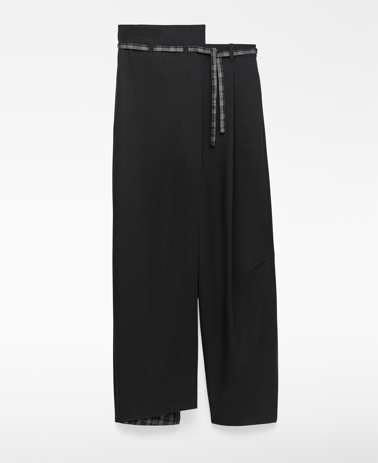 Pantalón asimétrico combinado mujer image number 2