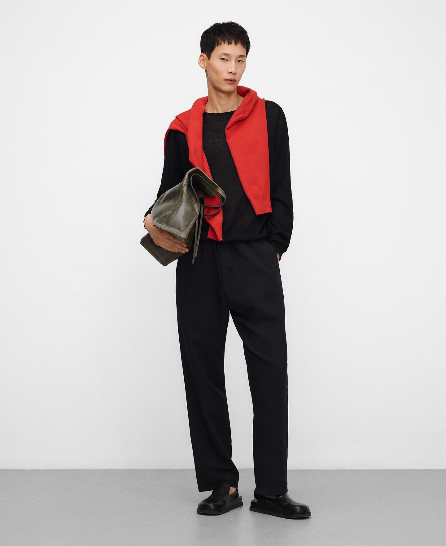 Melange-Strickpullover aus europ&auml;ischem Leinen image number 1