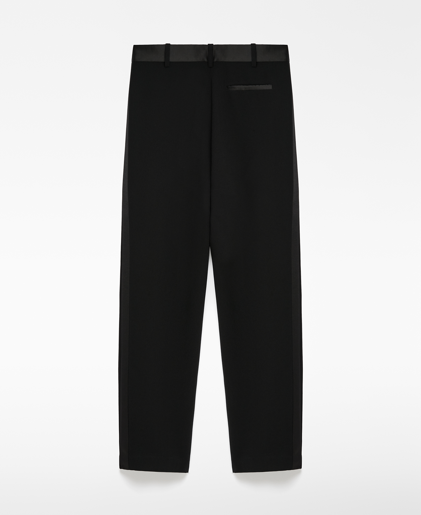 Double fabric pleated trousers woman image number 5