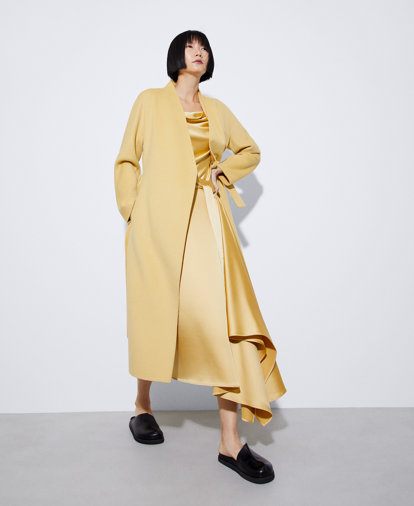 Irregular recycled polyester skirt image number 1