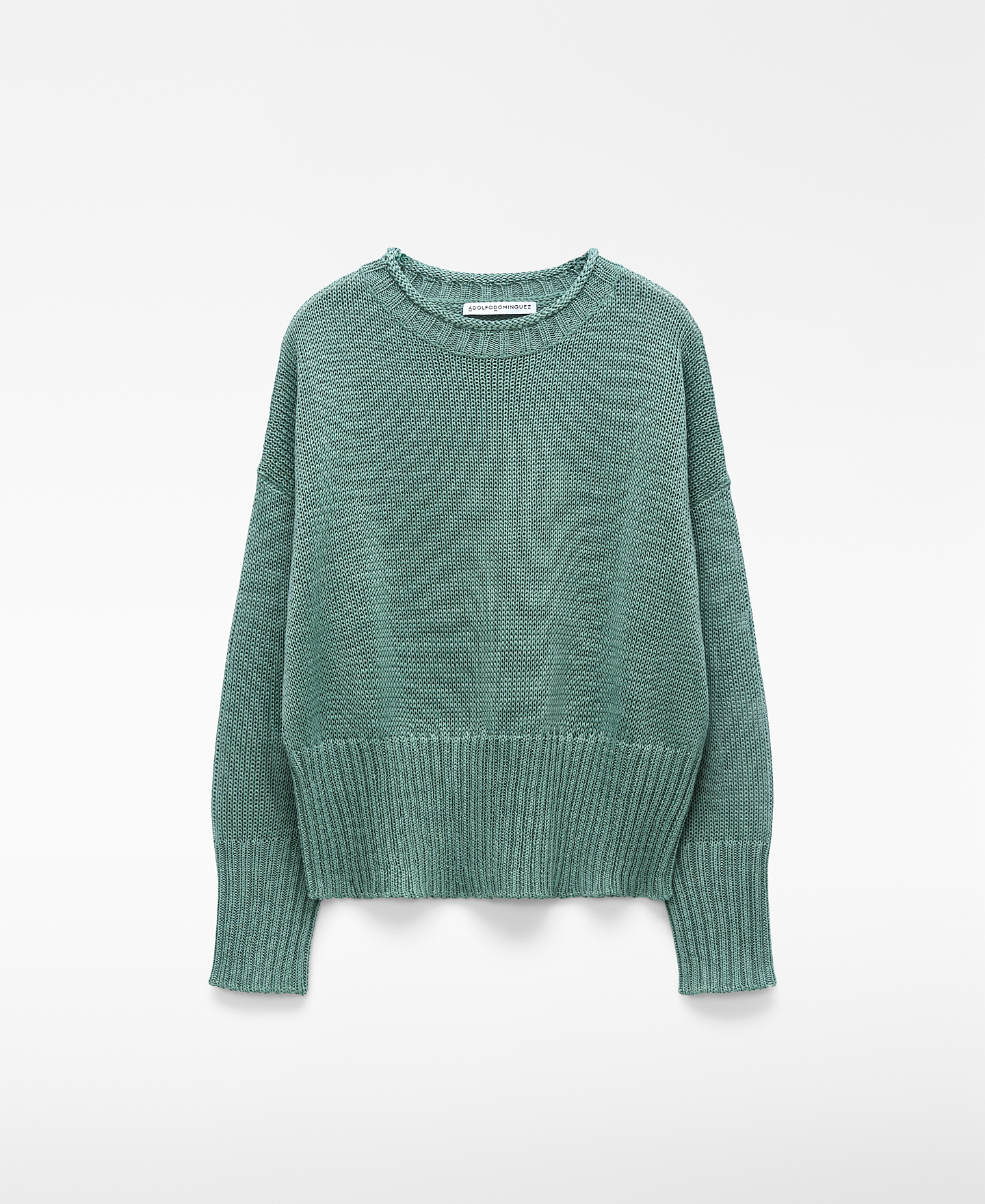 Knit crew collar sweater woman image number 4