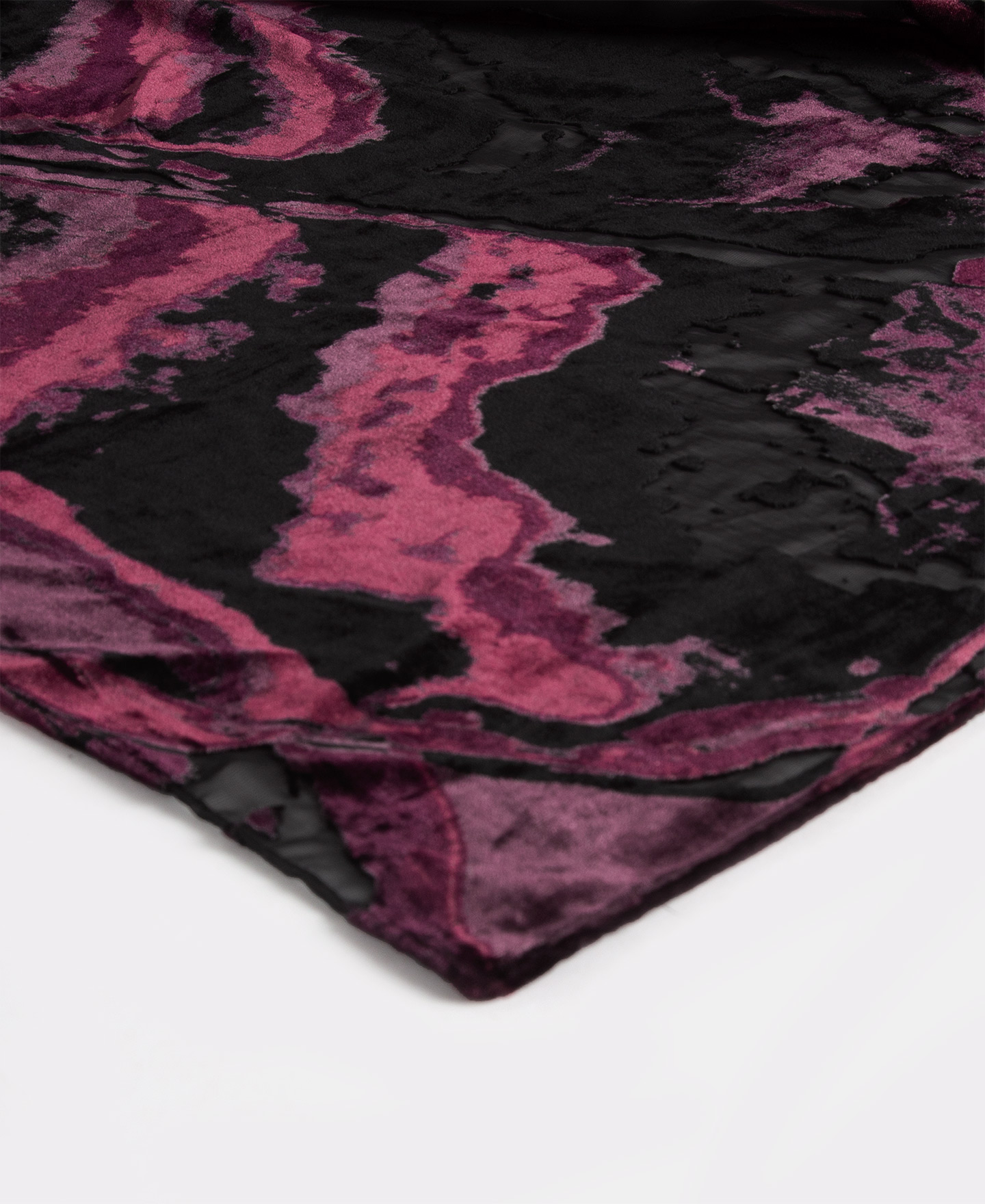 Printed shawl in velvet devoré image number 1