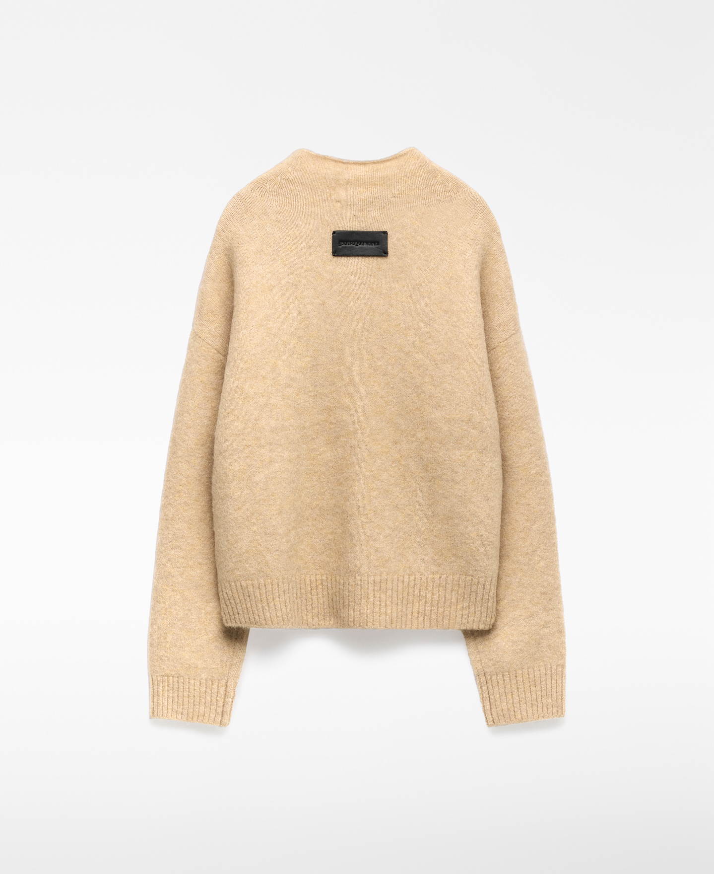 Funnel neck knit cardigan woman image number 5