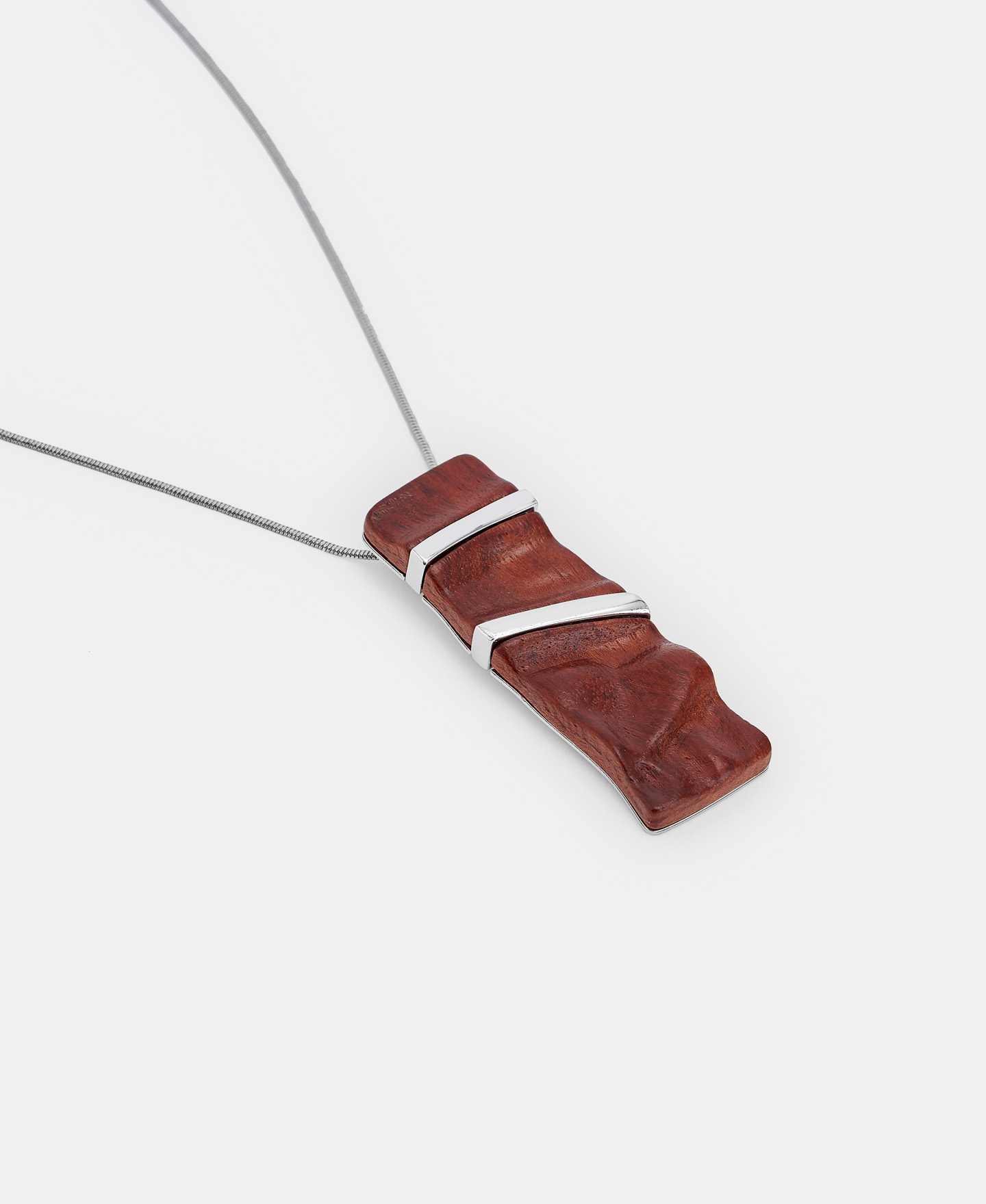 Wood and metal pendant image number 1