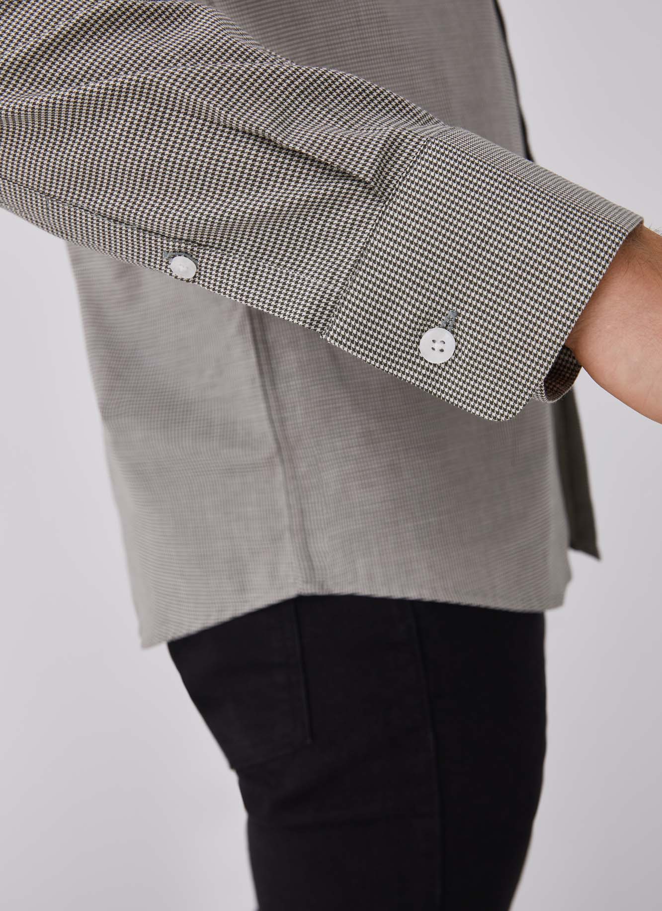 Camisa de pata de gallo en algodón image number 2