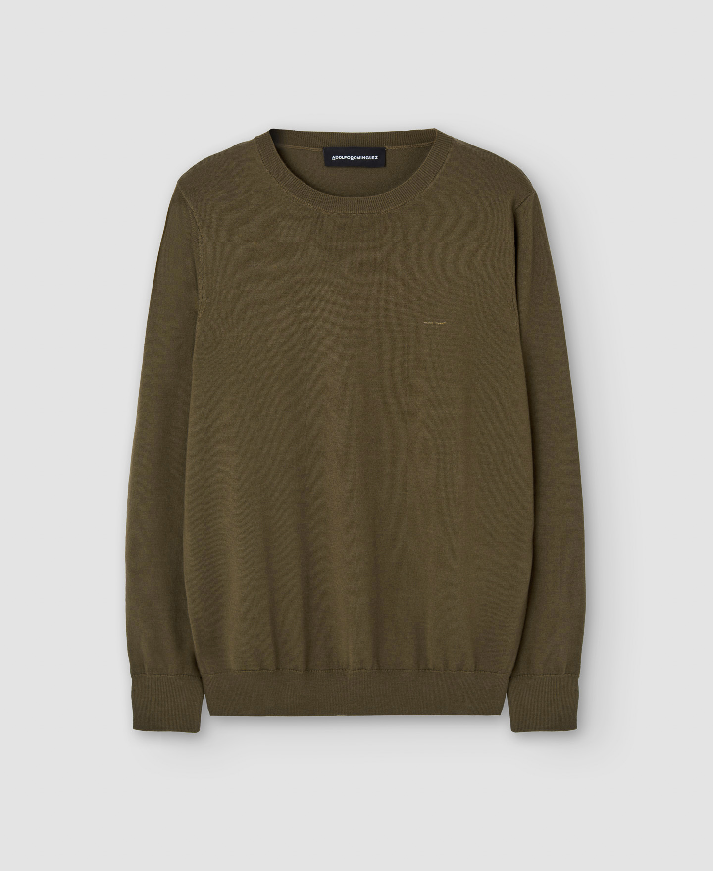 Merino wool crew neck sweater image number 4