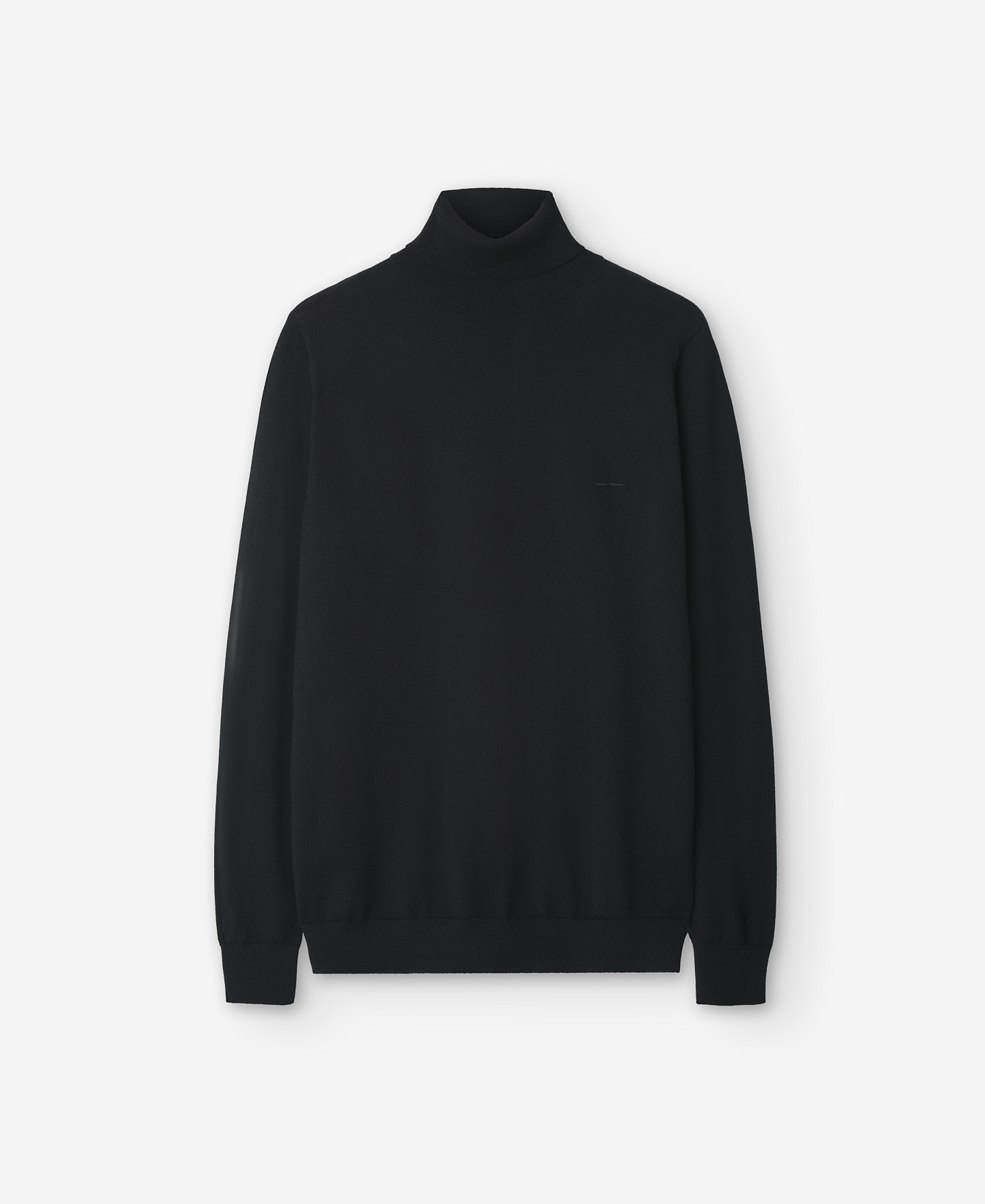 Merino wool turtleneck sweater for men image number 4
