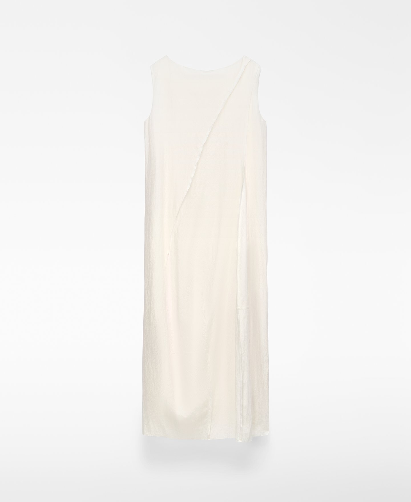 Midi balloon dress with darts image number 1