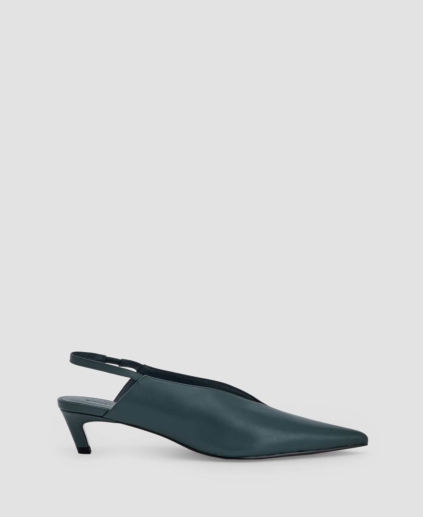 Leather slingback shoe image number 0