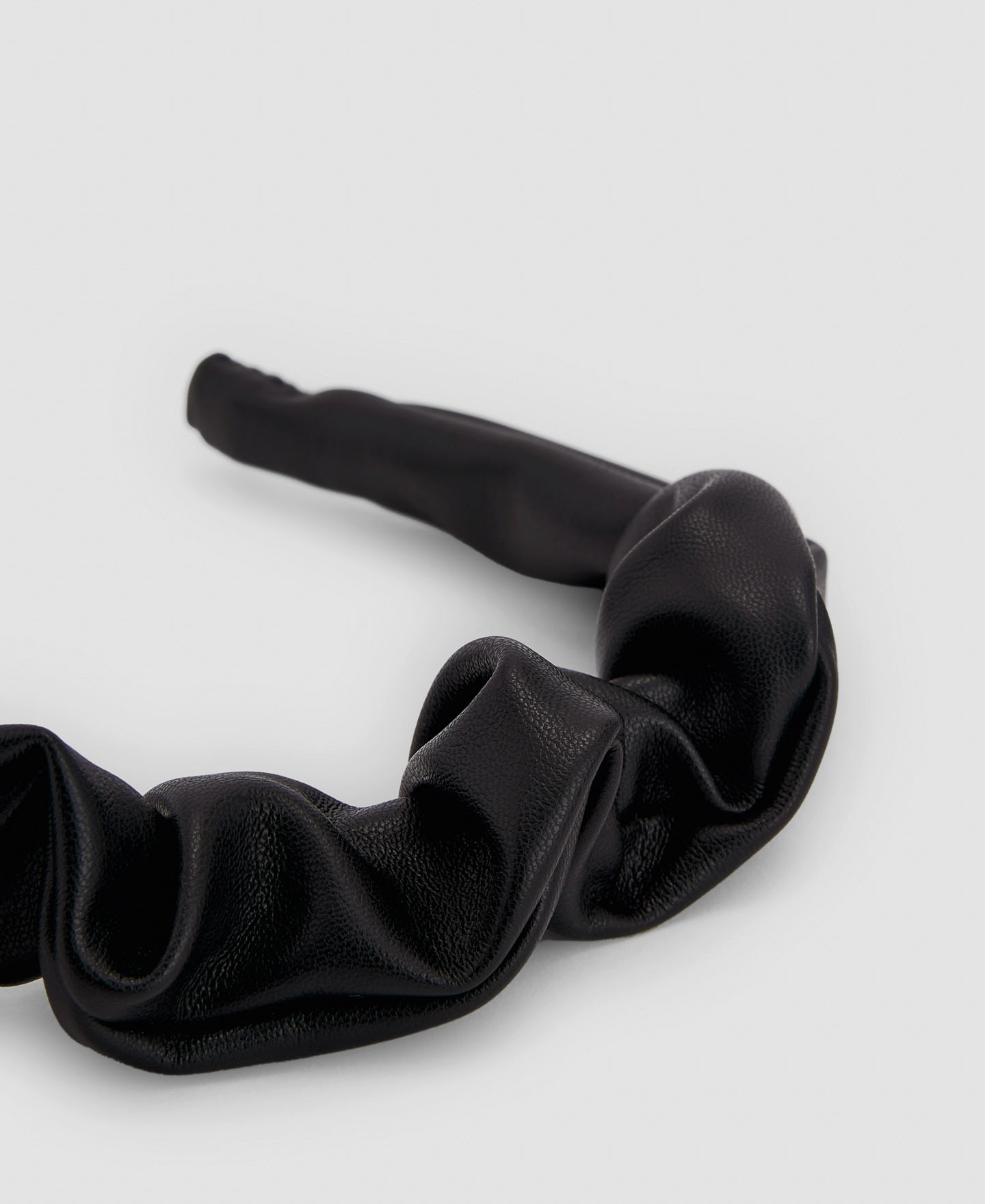 Leather look headband image number 1