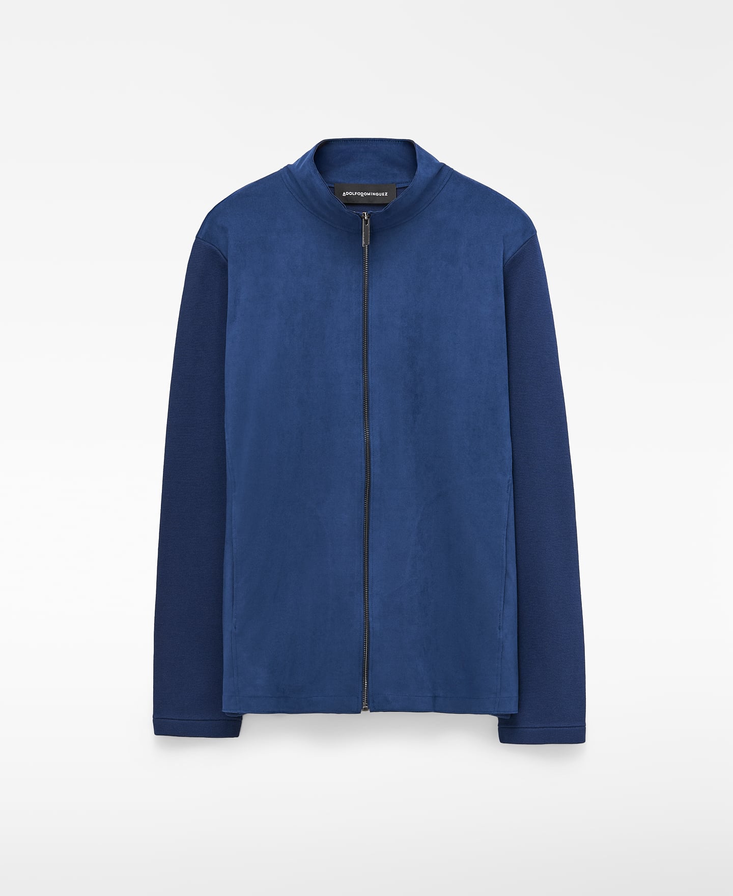 Faux suede and knit cardigan image number 0