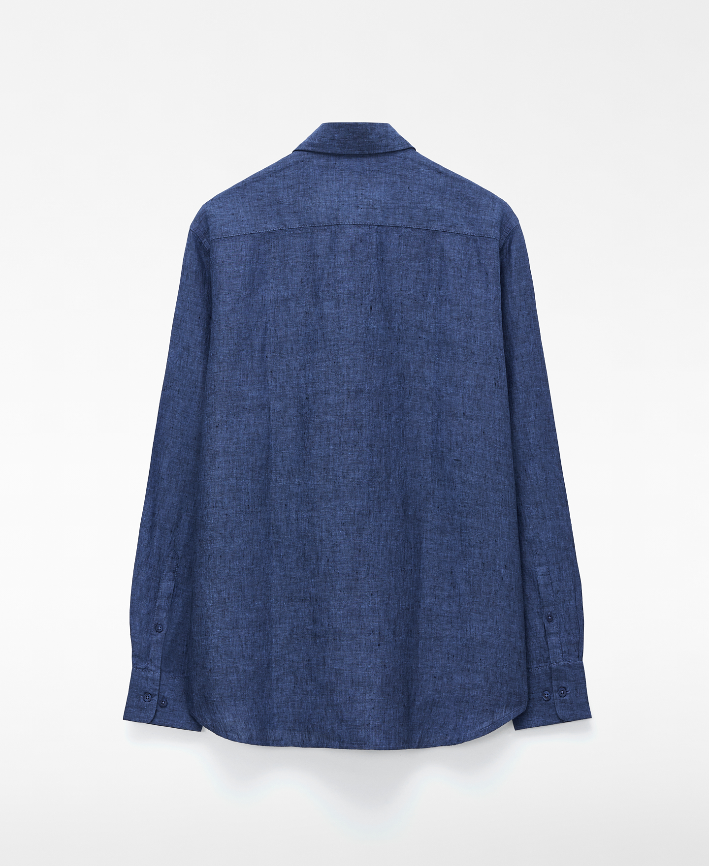 Linen regular fit spread collar shirt image number 5