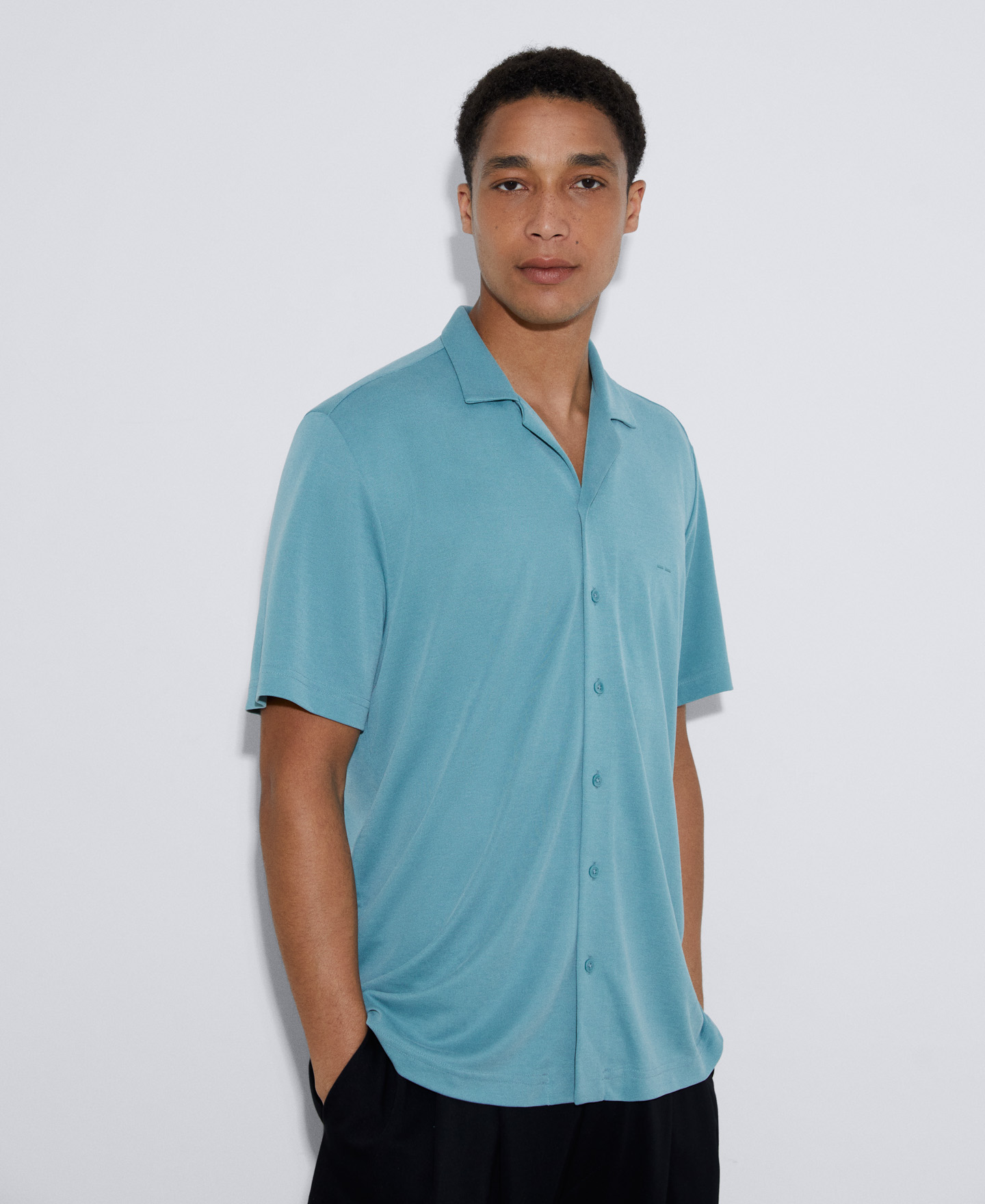 Responsible modal bowling shirt image number 0