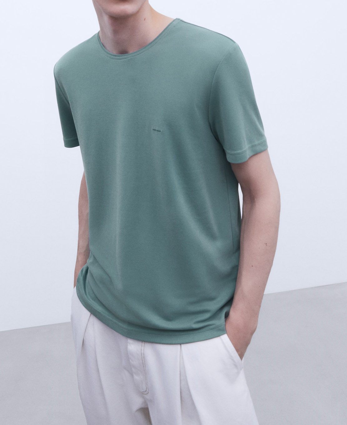 Modal crew neckline T-shirt image number 0