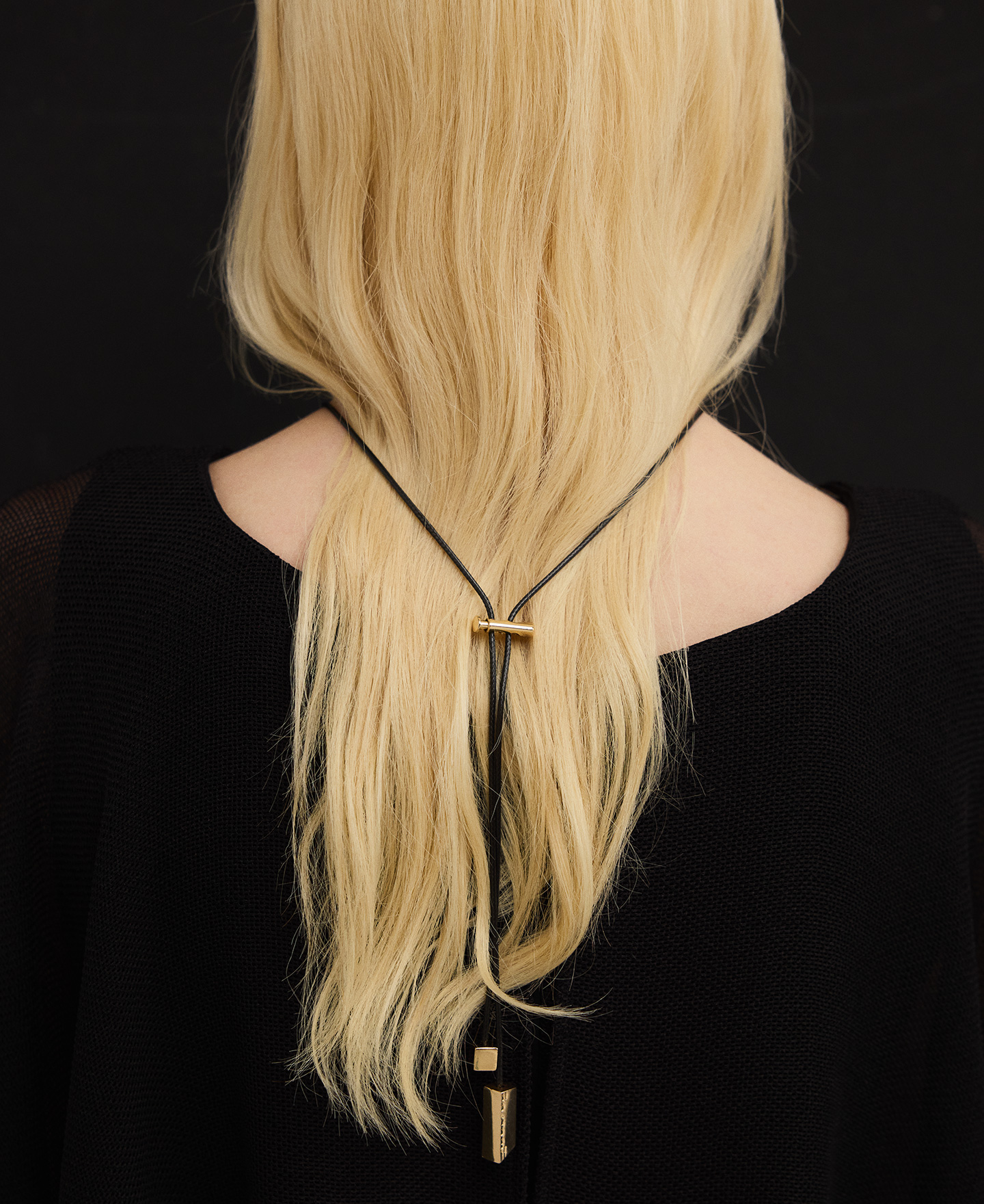 Braided metal pendant necklace image number 3