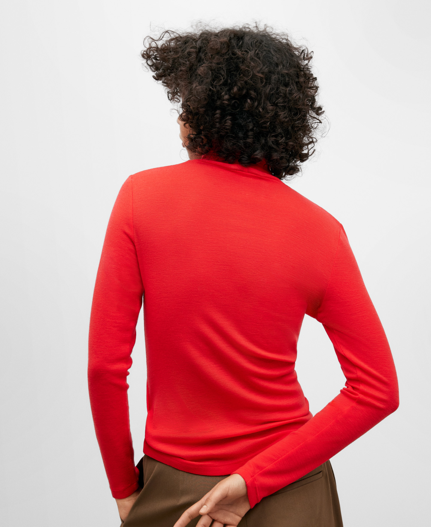 Camiseta lana merino para mujer image number 2