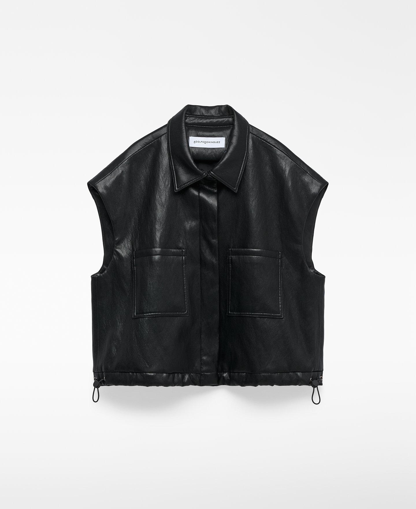 Leather-Non-Leather vest woman image number 4