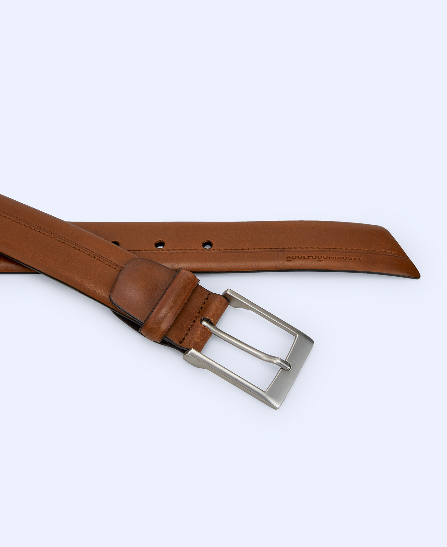 Bevelled leather belt image number 2