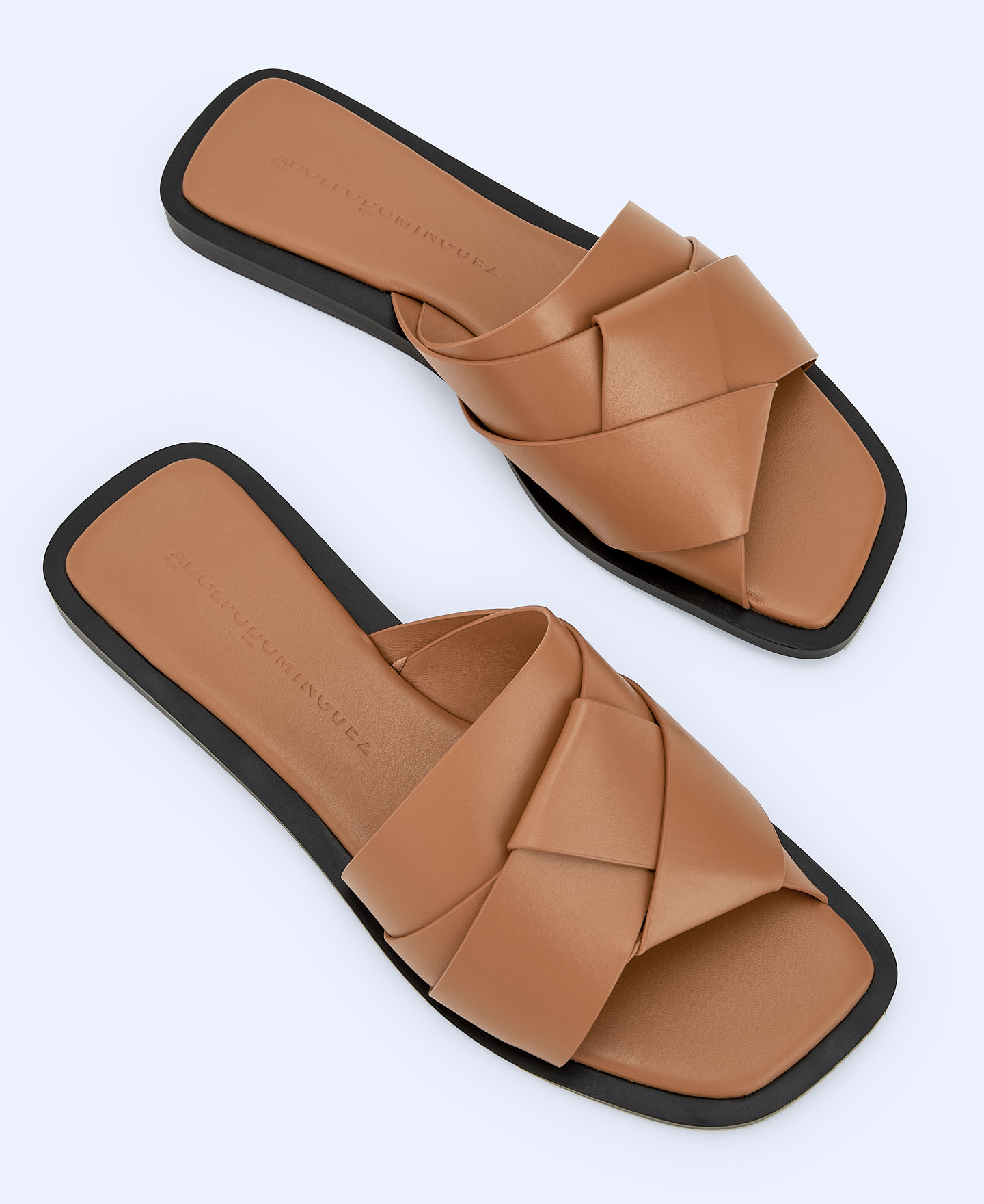 Flat leather sandal image number 1
