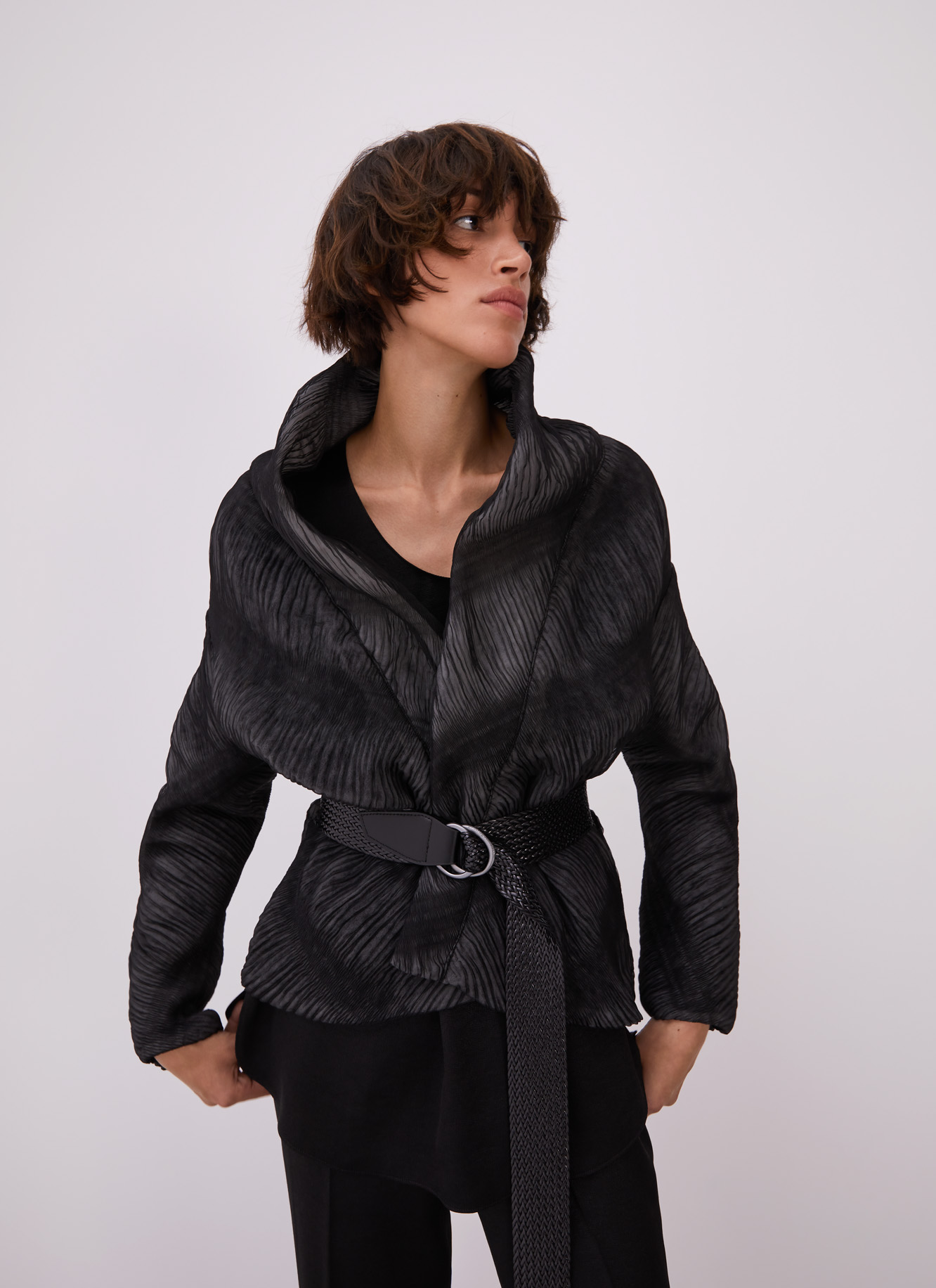 Wrapping crinkle jacket image number 0
