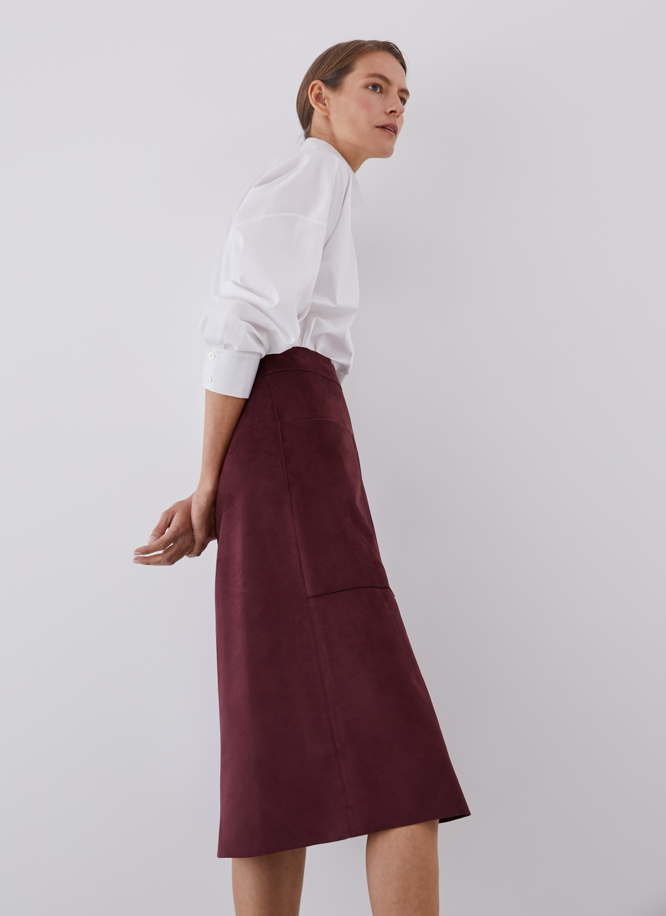 Texture skin midi skirt image number 3