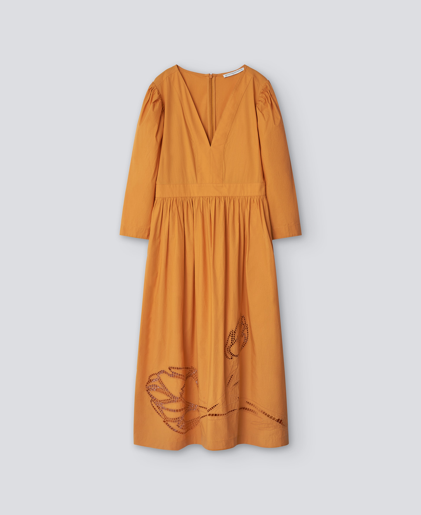 Vestido largo bordados mujer image number 4